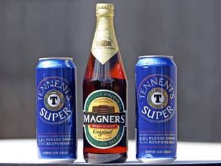 Magners and Tennentโs products (Chris Radburn/PA)