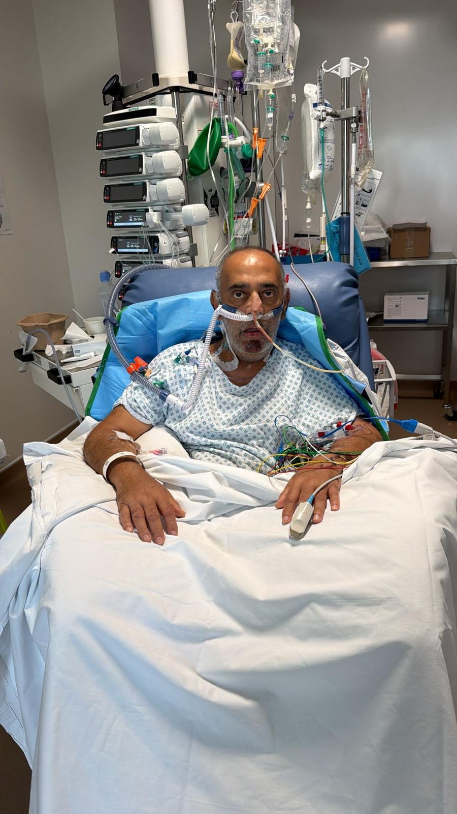Udhyam Amin, 64, from Surrey, was left with life-threatening sepsis after getting food poisoning from a roast chicken dinner. His family were told he only had hours to live but he has since recovered. His daughter, Parisha Bains, a surgical registrar at Epsom and St Helier University Hospitals NHS Trust, described her father as a ‘cat with nine lives’ and hailed the care provided by doctors at St Helier Hospital in London (Family handout/PA)