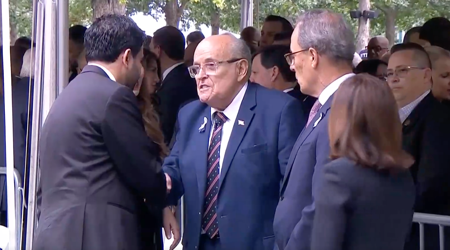 Rudy Giuliani revealed what he said to New York City Mayor Zohran Mamdani during their viral handshake at the 9/11 anniversary ceremony