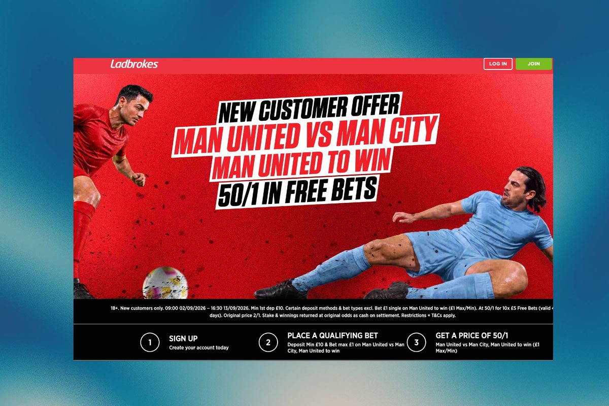 Ladbrokes betting offer: Man Utd to beat Man City 50/1