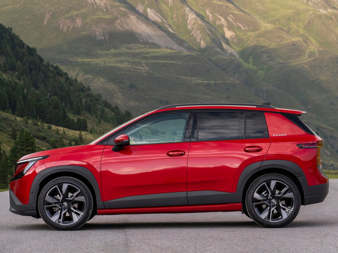 The Skoda Epiq launches into a competitive small all-electric SUV market against VW, Kia, Ford, Citroen, Peugeot and Leapmotor (Skoda)