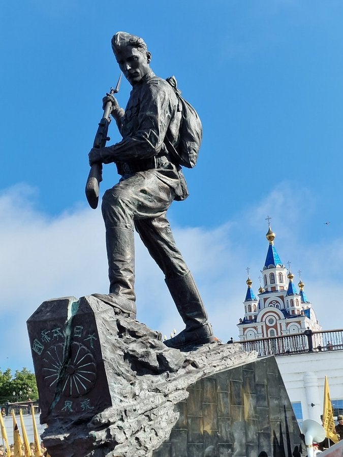 Statue of Soviet war has sparked row with Japan as Tokyo demands removal (X/MFA Russia)