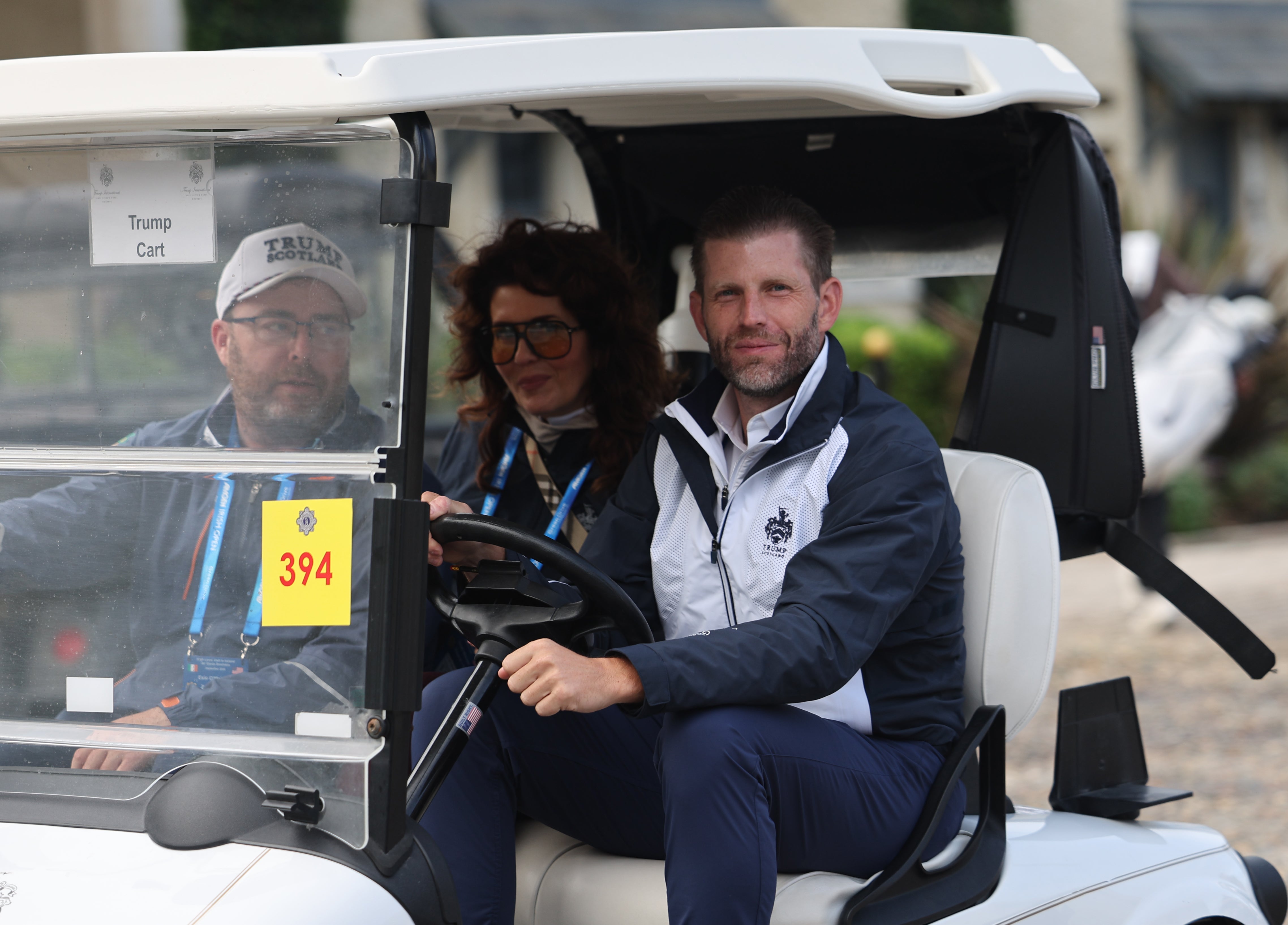 Eric Trump outside the Trump International Golf Links & Hotel in Doonbeg, Co Clare, ahead of the visit by US President Donald Trump for the Irish Open during his trip to the Republic of Ireland. Picture date: Saturday September 12, 2026.