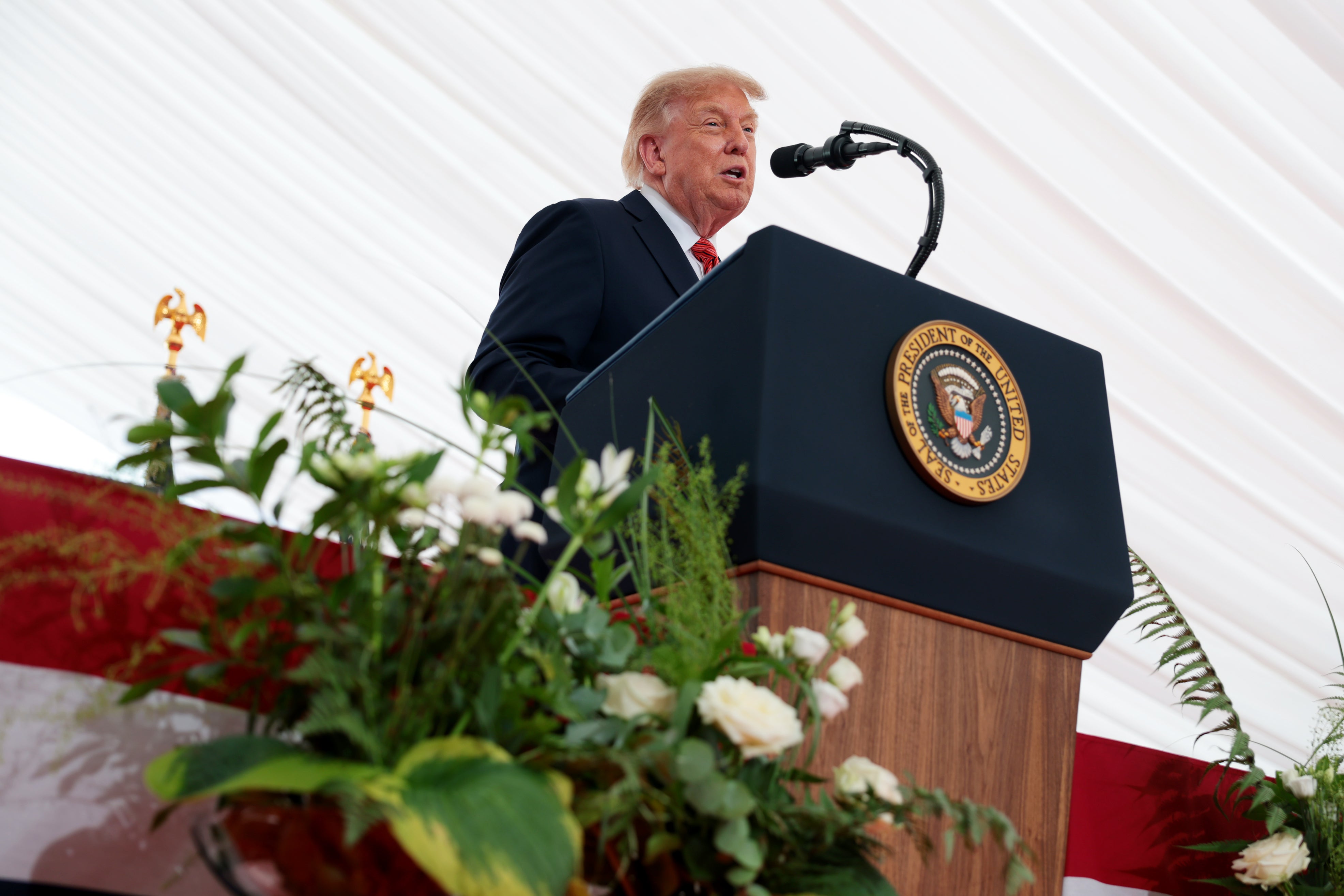 President Donald Trump is on a two-day non-state visit to Ireland.