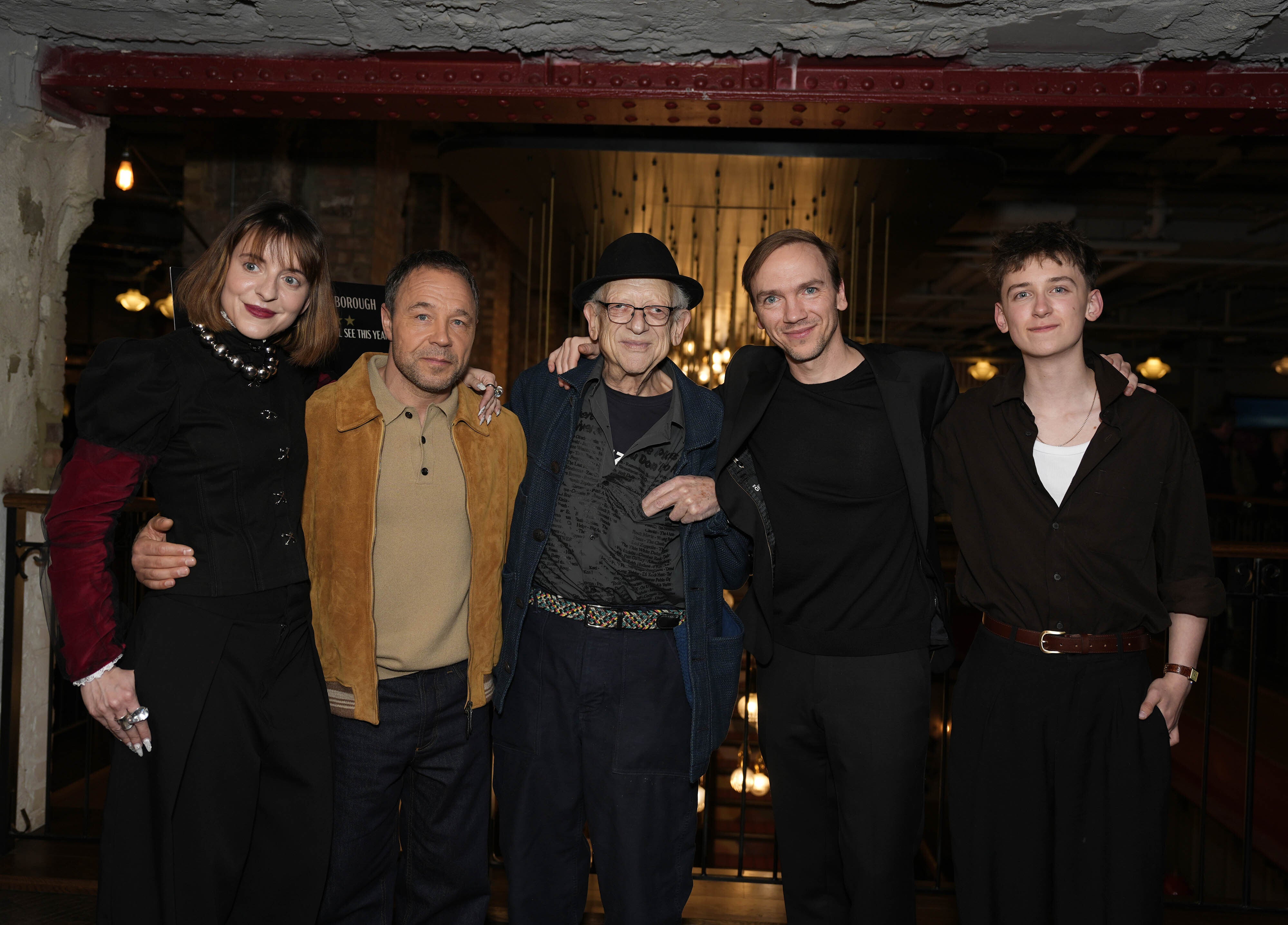 (left to right) Monika Frajczyk, Stephen Graham, Jeremy Thomas, Jan Komasa and Kit Rakusen (Jordan Pettitt/PA)
