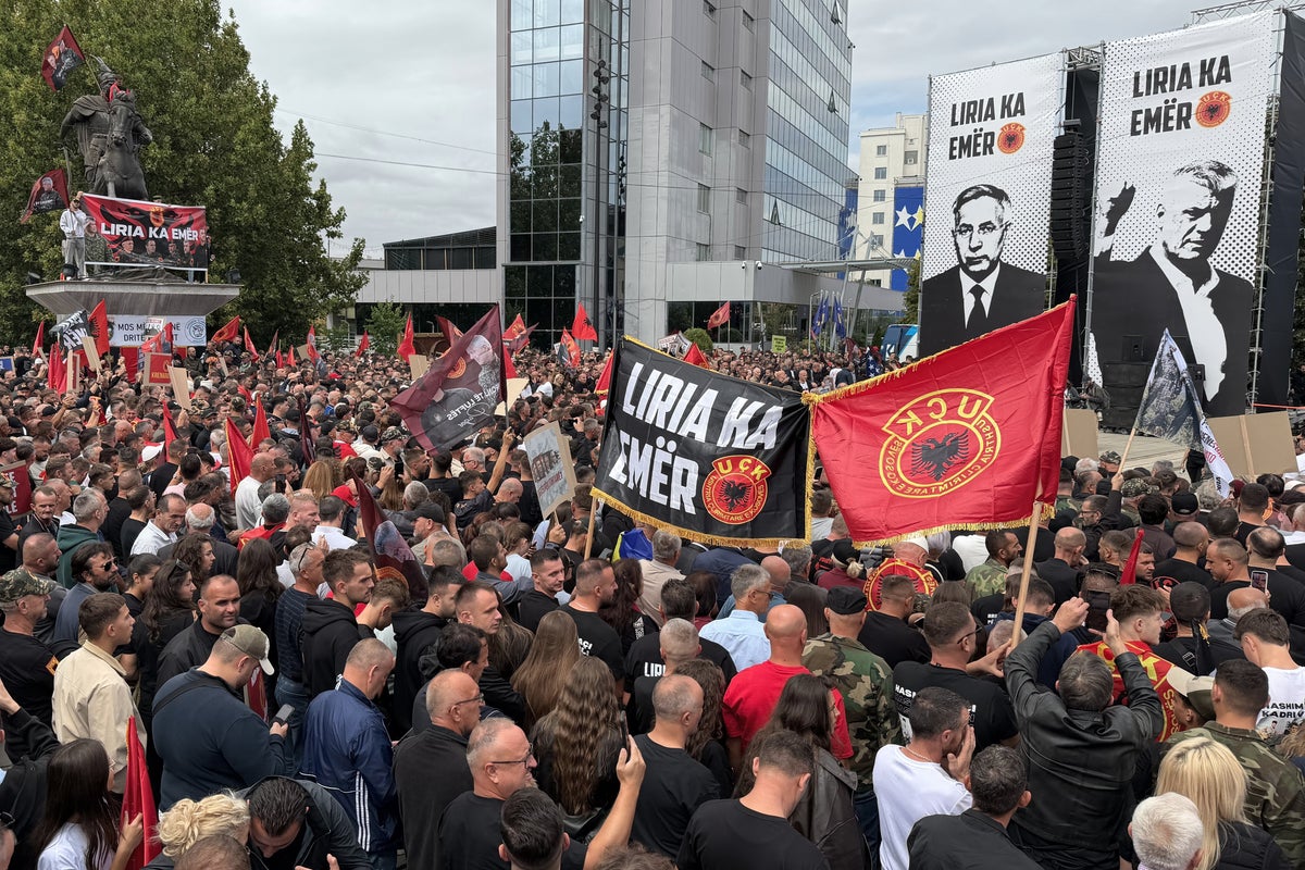 Kosovo protesters rally in support of ex-president ahead of war crimes trial verdict