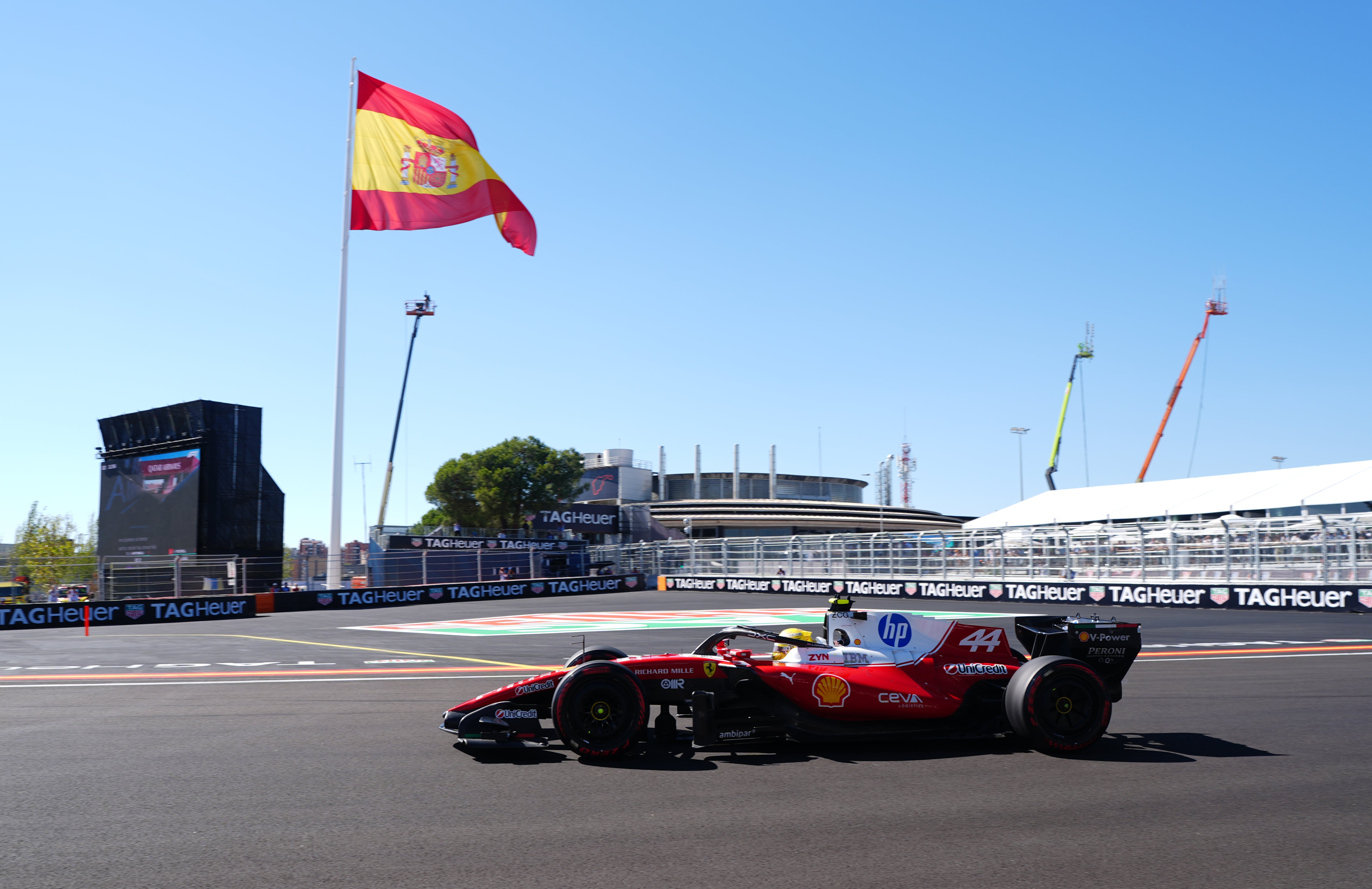 Hamilton missed out on pole on Saturday