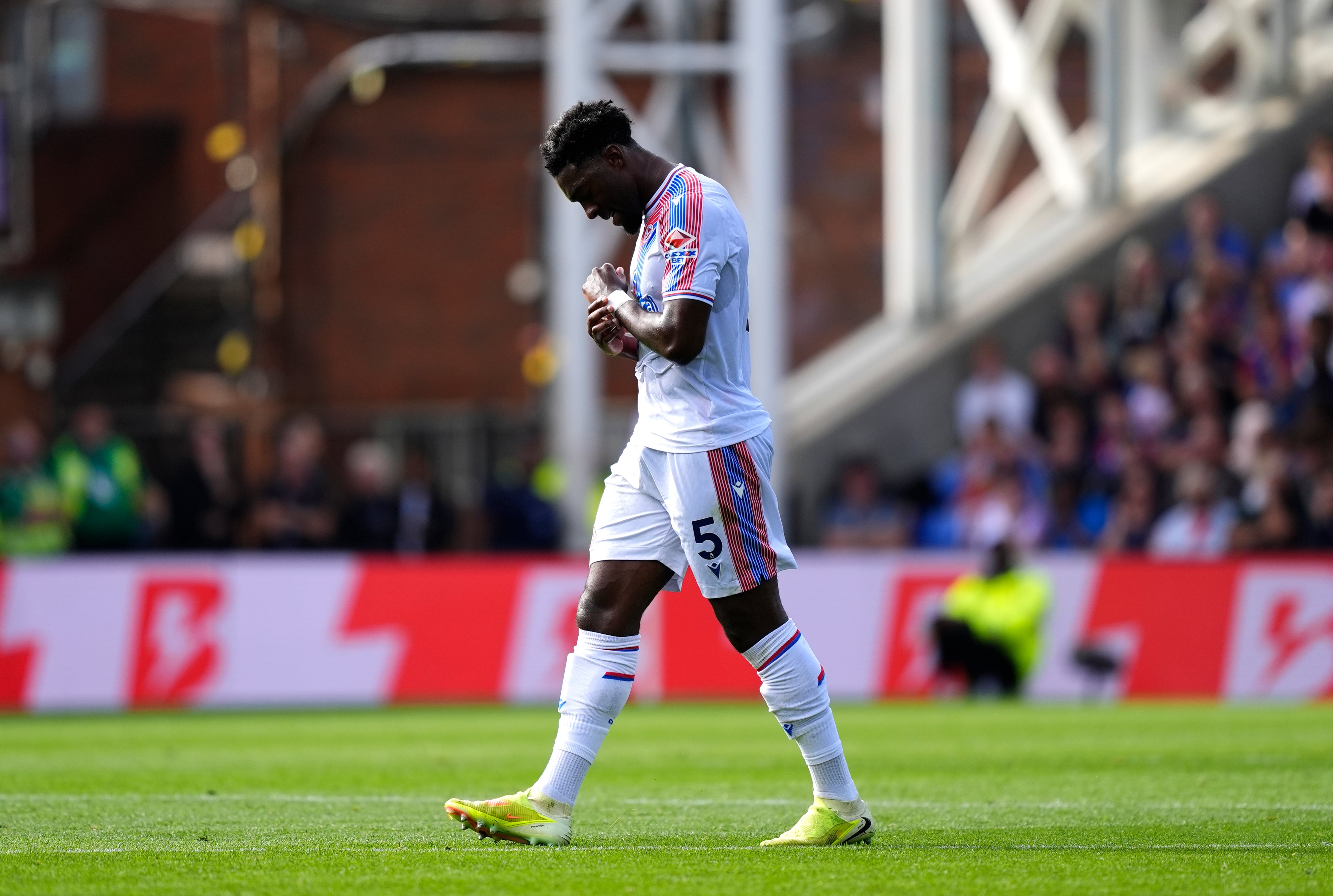 Axel Disasi was sent off