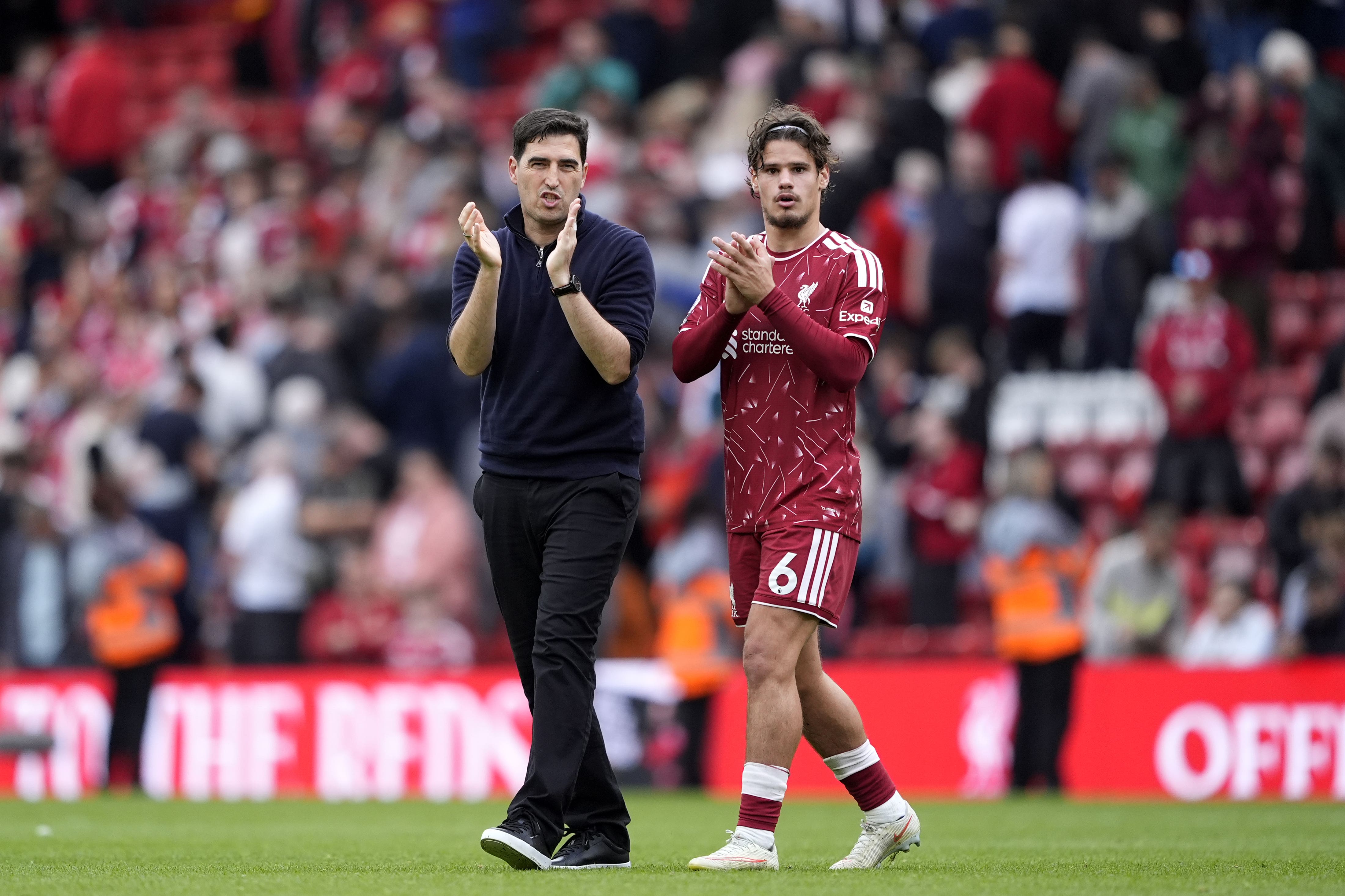 Liverpool manager Andoni Iraola will be concerned about a run of draws