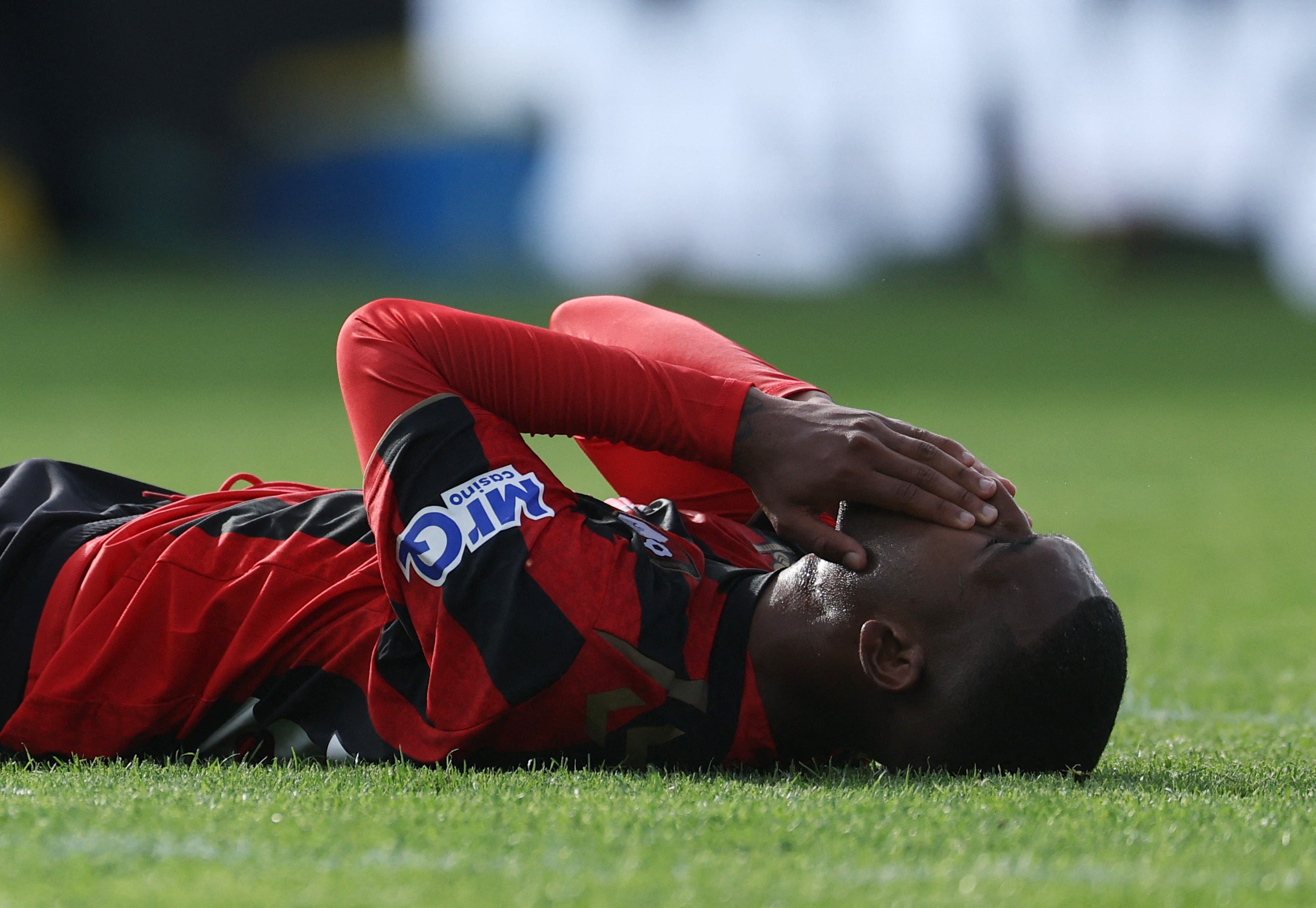 AFC Bournemouth's Rayan reacts after missing a chance to score