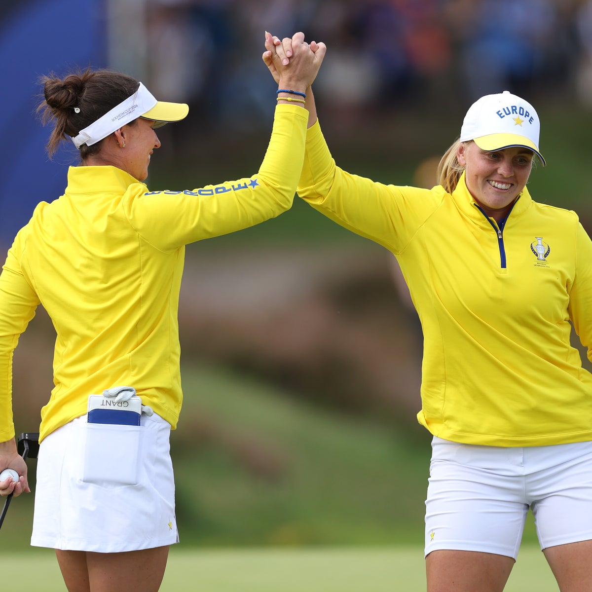 Europe and USA set for singles shootout in tight Solheim Cup