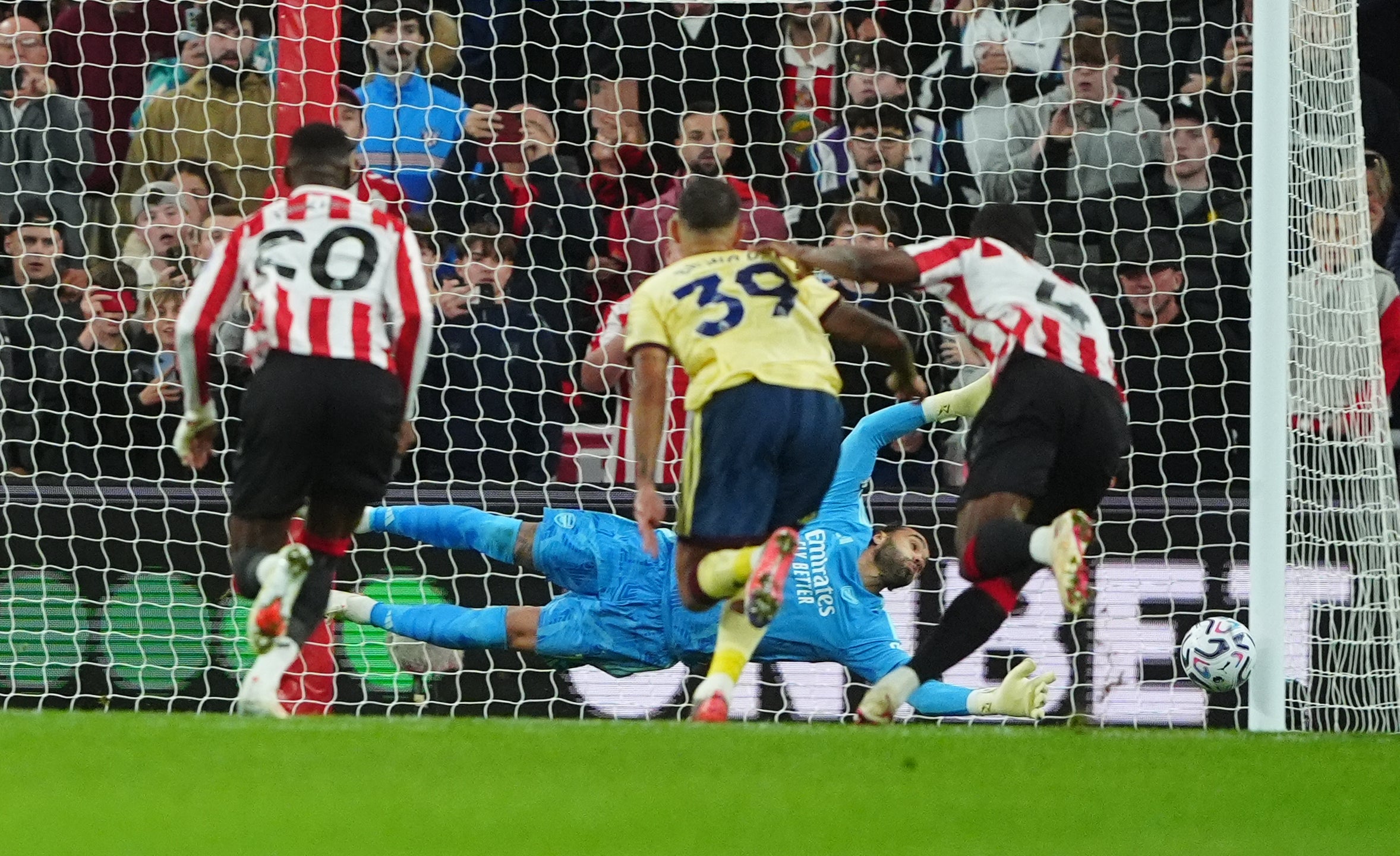 Bruno Guimaraes scored his first Arsenal goal