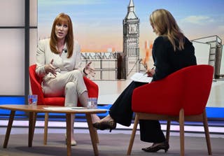 Angela Rayner suggested the government could impose a cap on all political donations (Jeff Overs/BBC/PA)