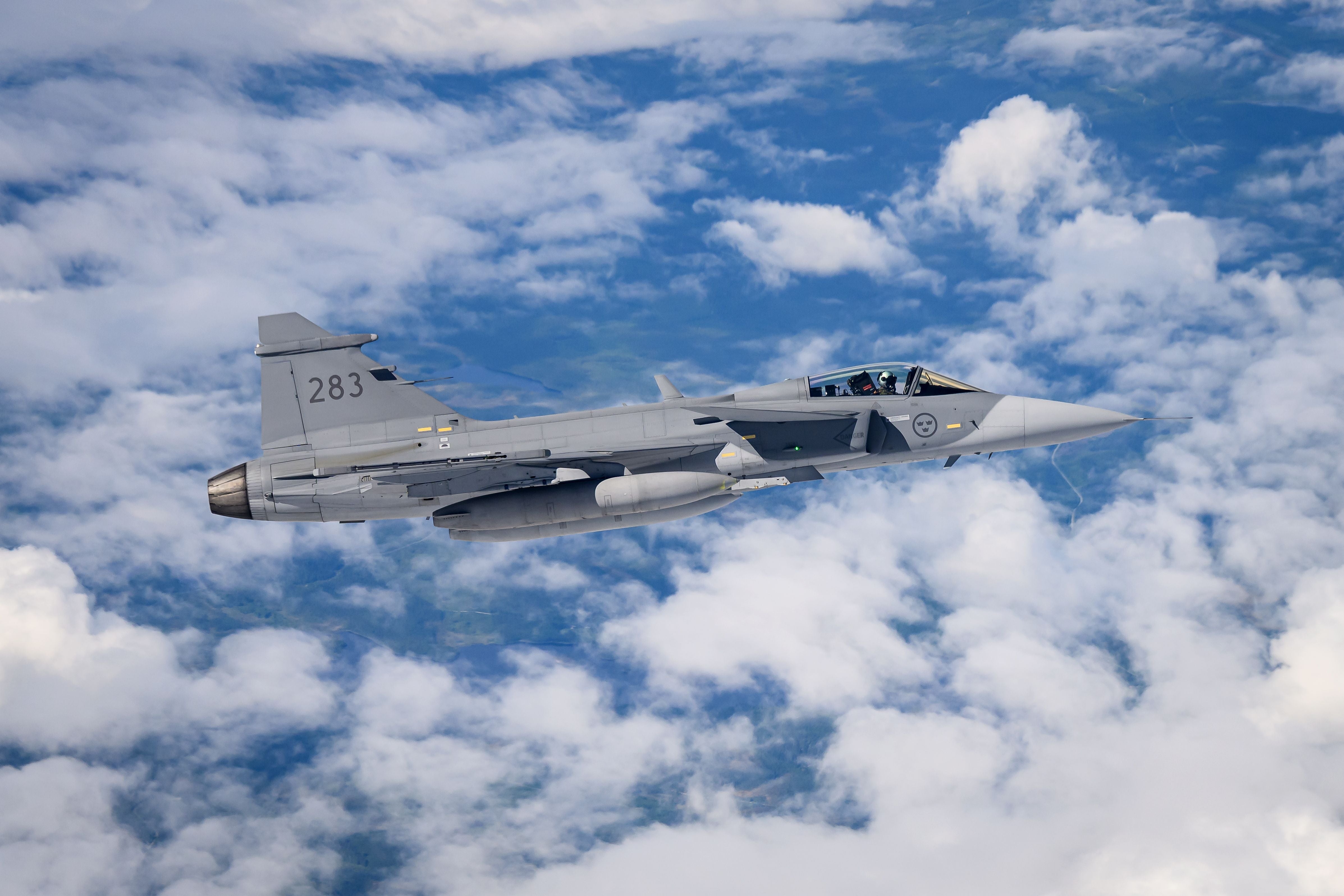 Allied Fighter Jets Refuel Midair Over Scandinavia