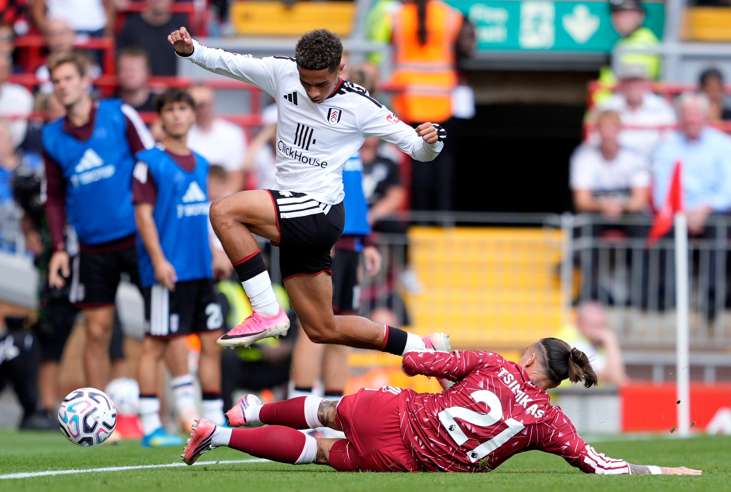 Kostas Tsimikas was unconvincing when starting at left-back for Liverpool against Fulham