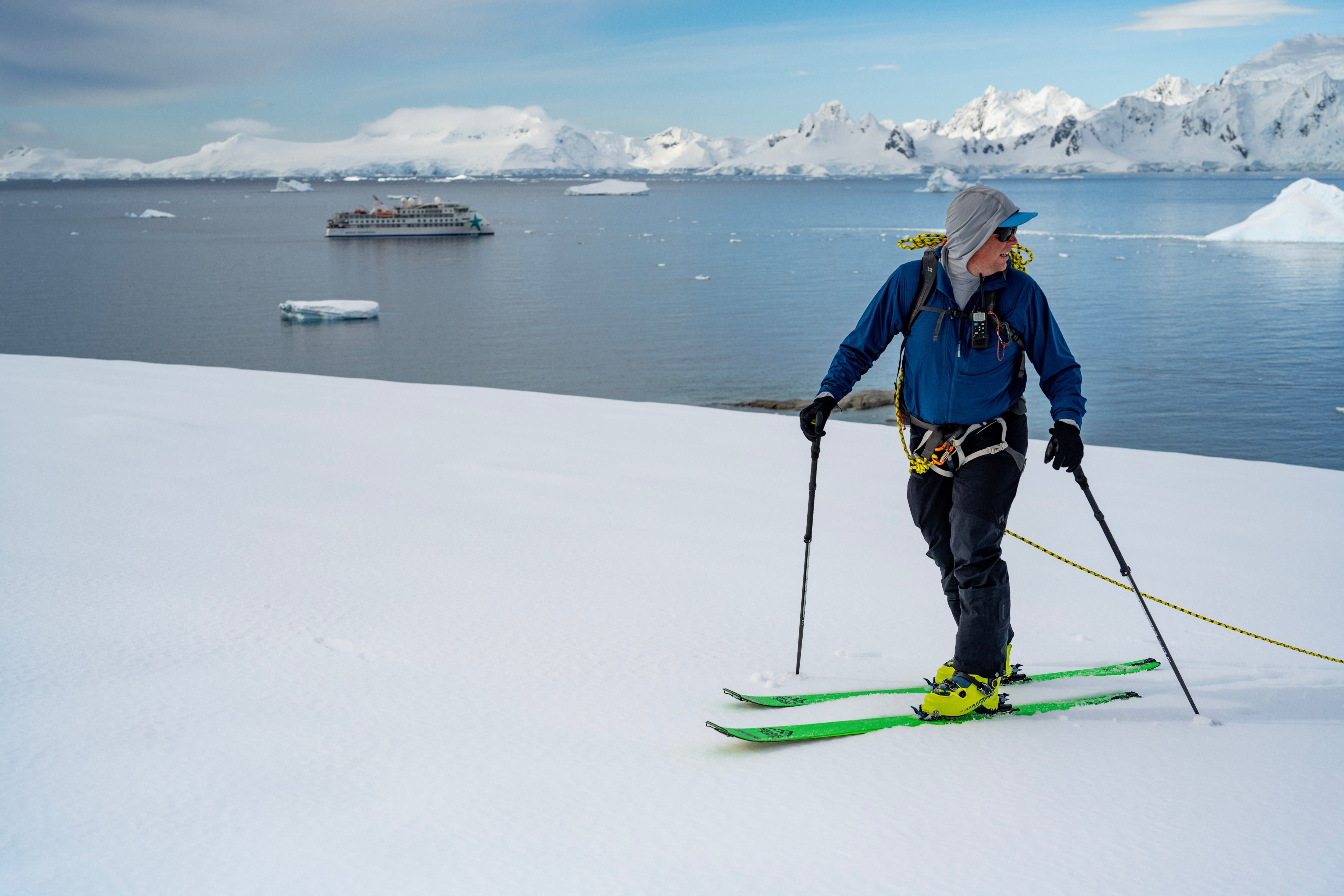 This cruise line offers rare skiing experiences in Antarctica