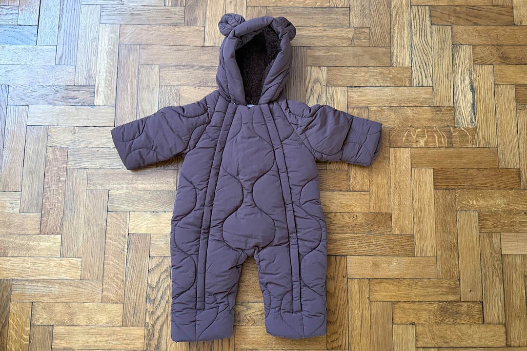 For cold days, I’d recommend M&S’s hooded snow suit (Sarah Jones/The Independent)