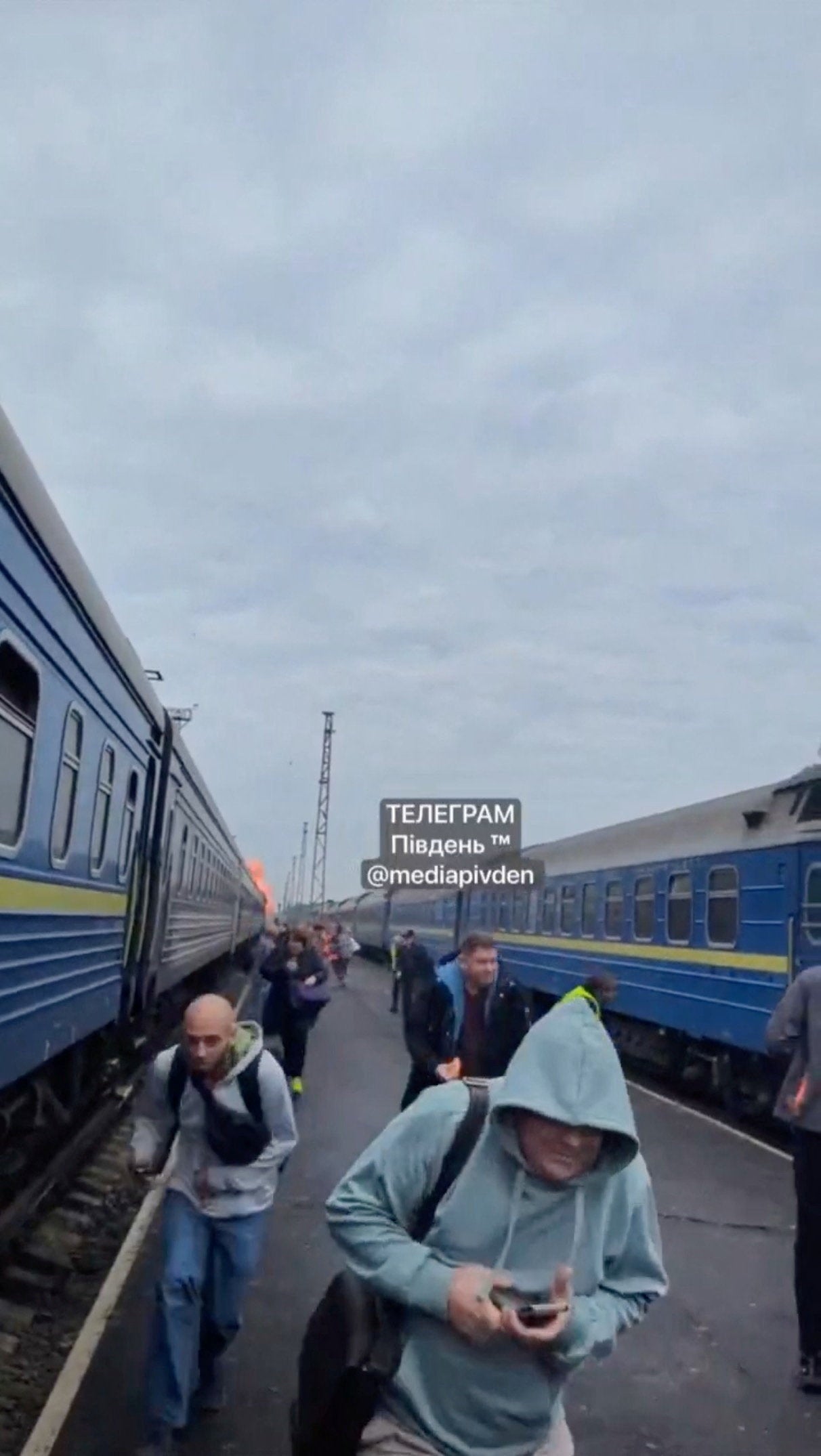 Russia hits passenger train on Ukraine's border with Poland just misses 'diplomatic train'
