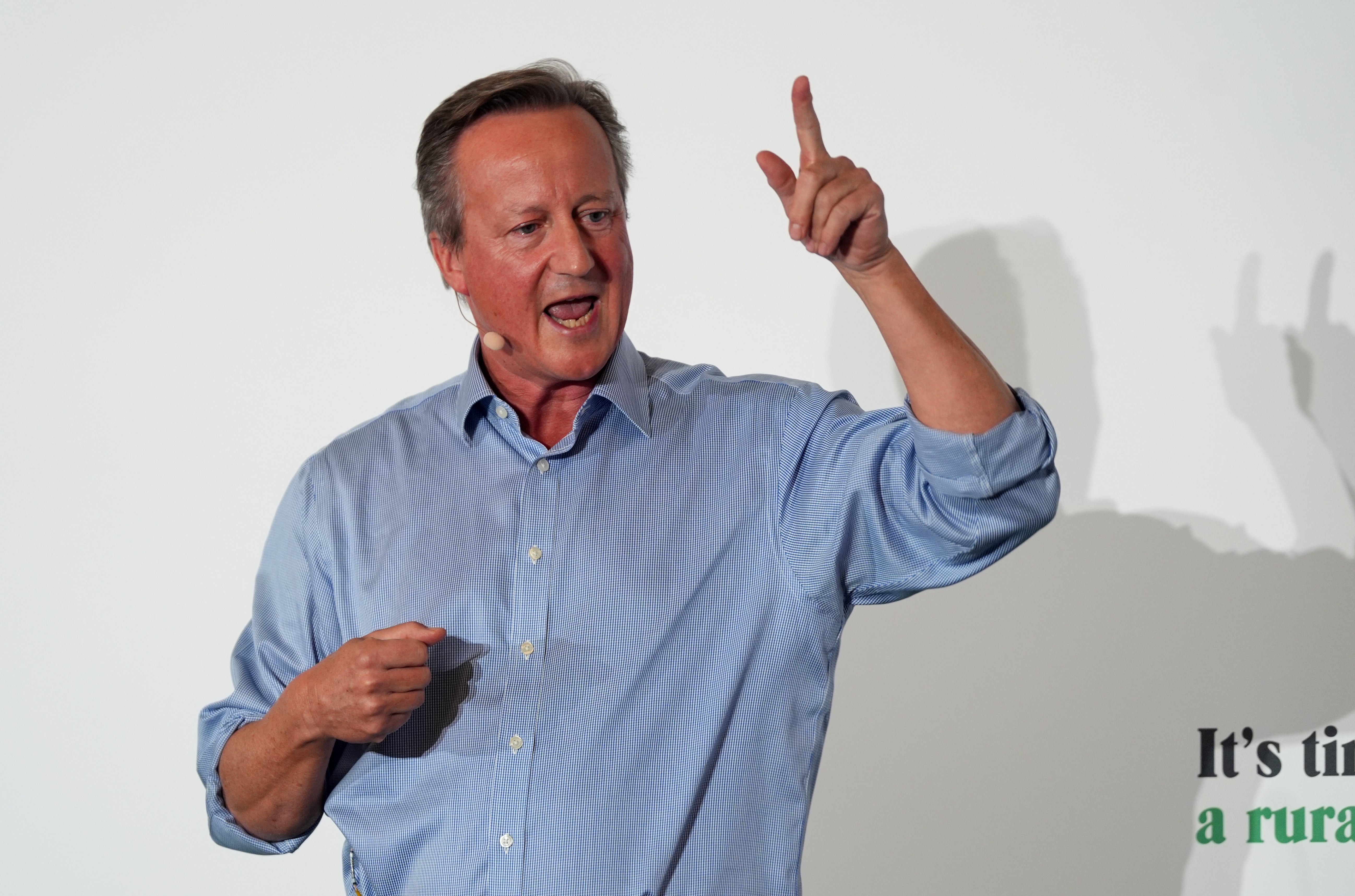 Former prime minister David Cameron, who revealed in 2025 he had prostate cancer