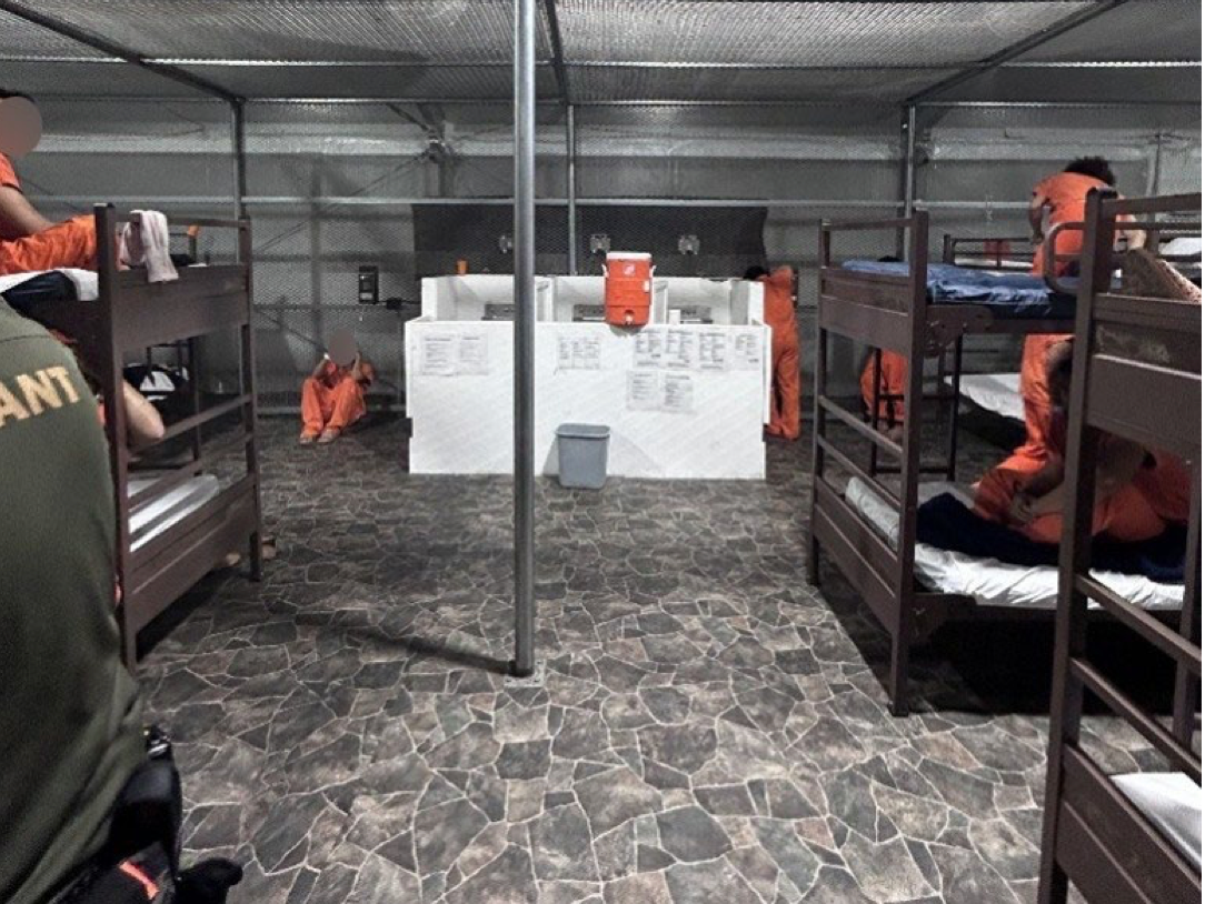 Detainees inside Alligator Alcatraz shared one water jug, often placed next to open toilets, federal watchdogs discovered