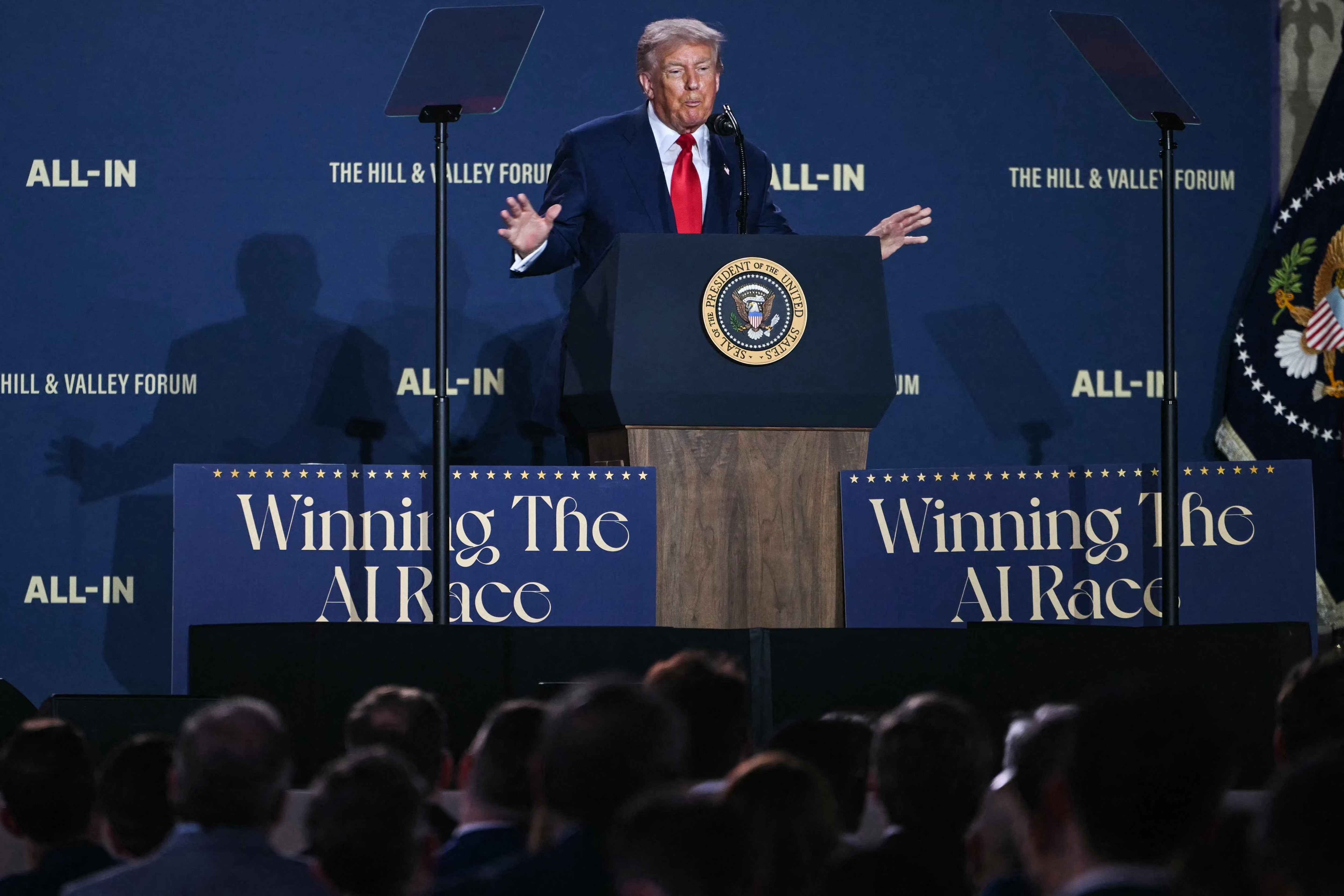 CNN’s Chief Data Analyst Harry Enten told viewers Monday that Trump’s net approval rating on AI, which is at negative 34 points, has ‘become worse over the course of the year because back in March, he was closer to around 25 points underwater’