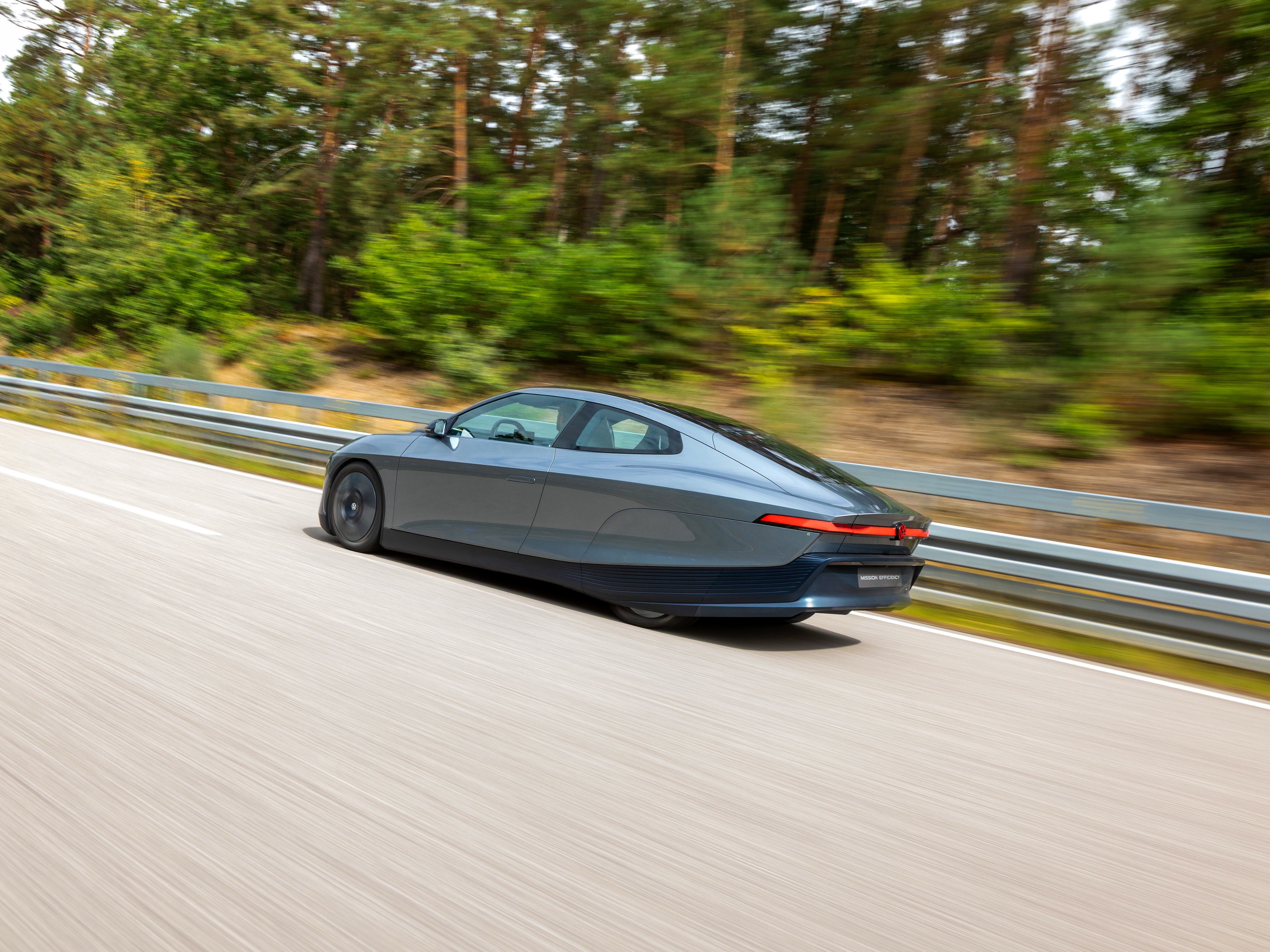 The Mission Efficiency drove 794-miles from Volkswagen’s Wolfsburg HQ to Vienna with just one charge and still had 102 miles of range when it reached Vienna. (Volkswagen)