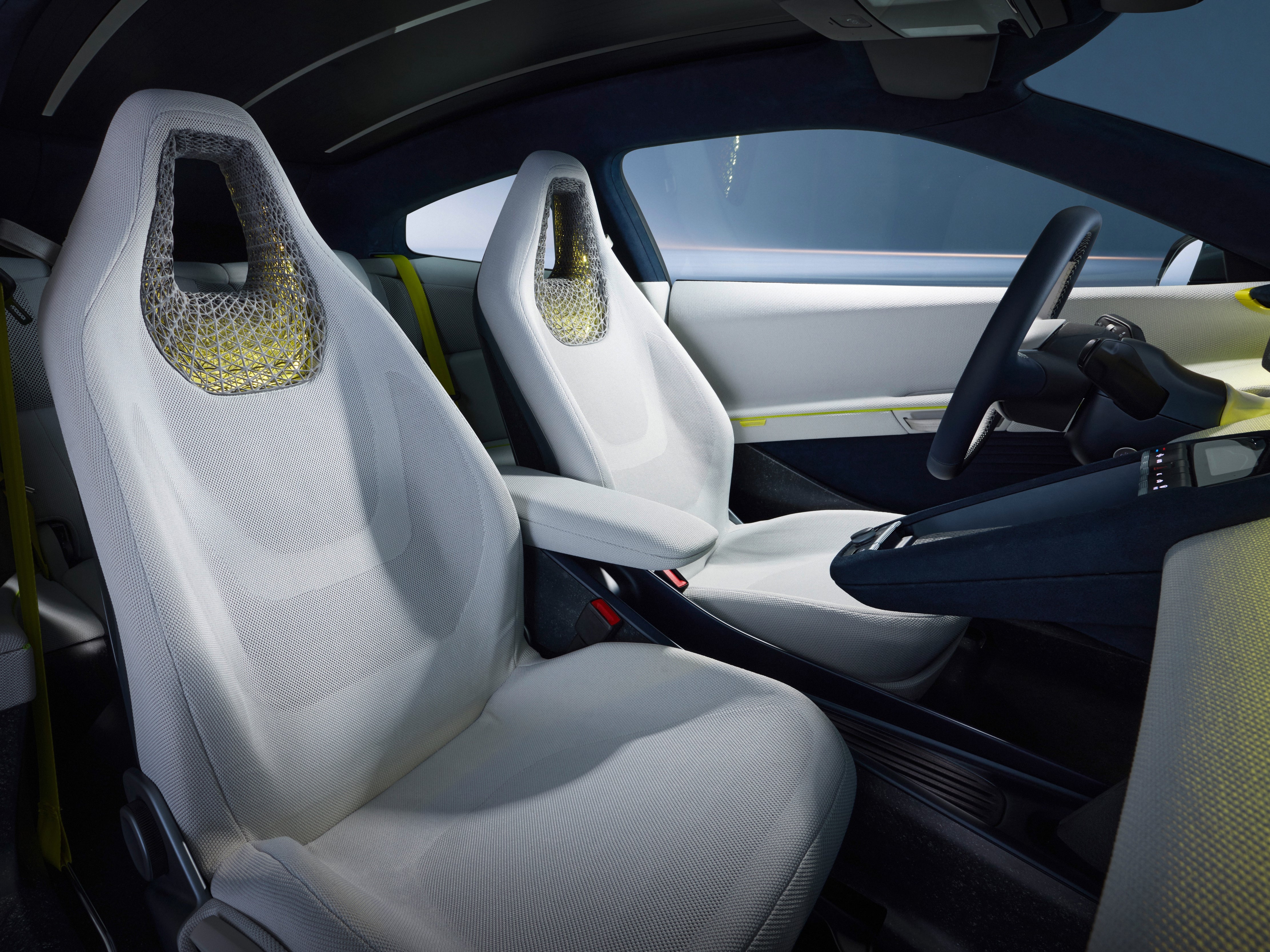 There’s more clever weight-saving tech inside the Mission Efficiency, including no infotainment screen – you have to use your own device for that (Volkswagen)