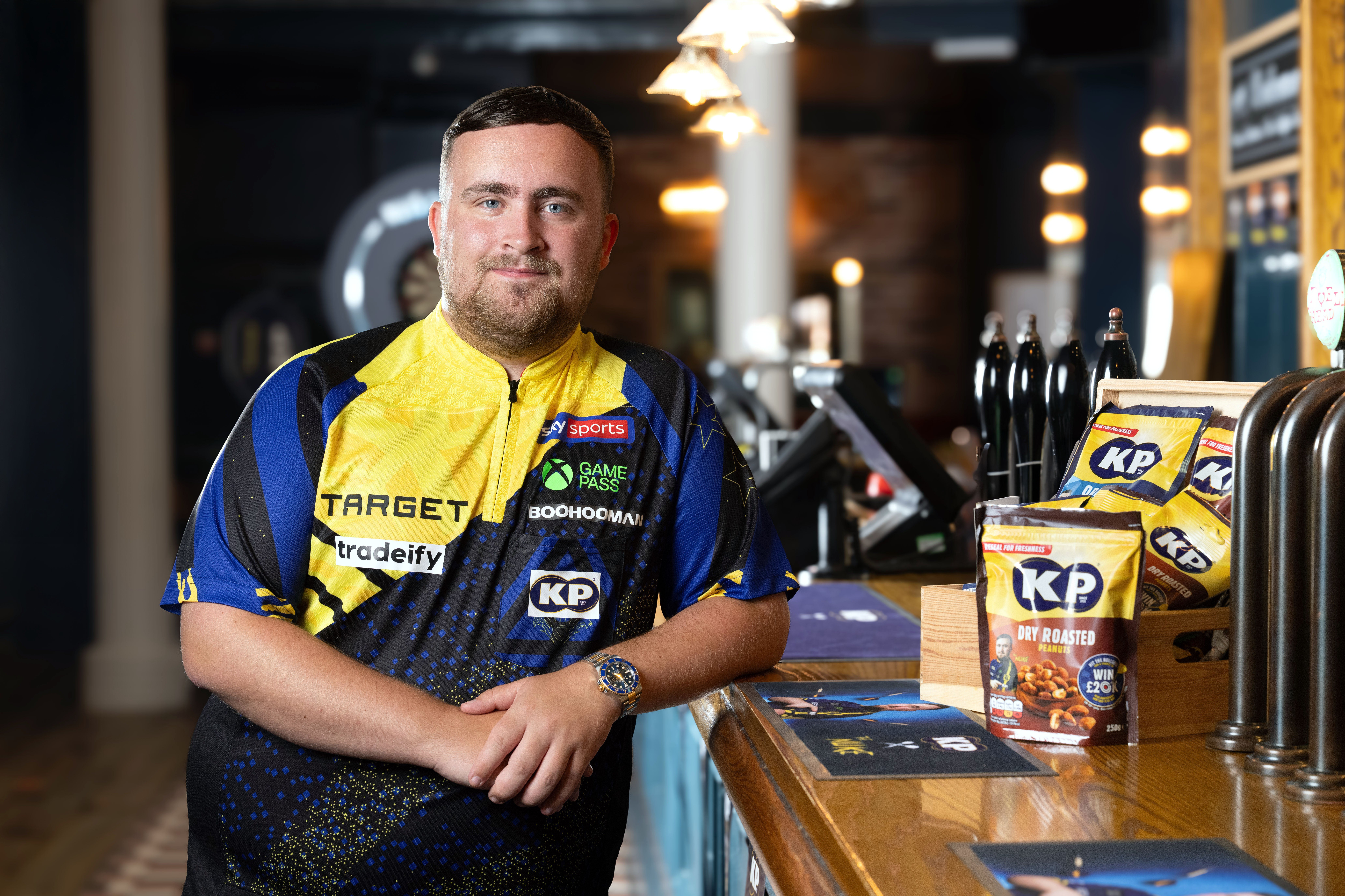 Littler has transcended darts with his marketing capability (KP Nuts handout)