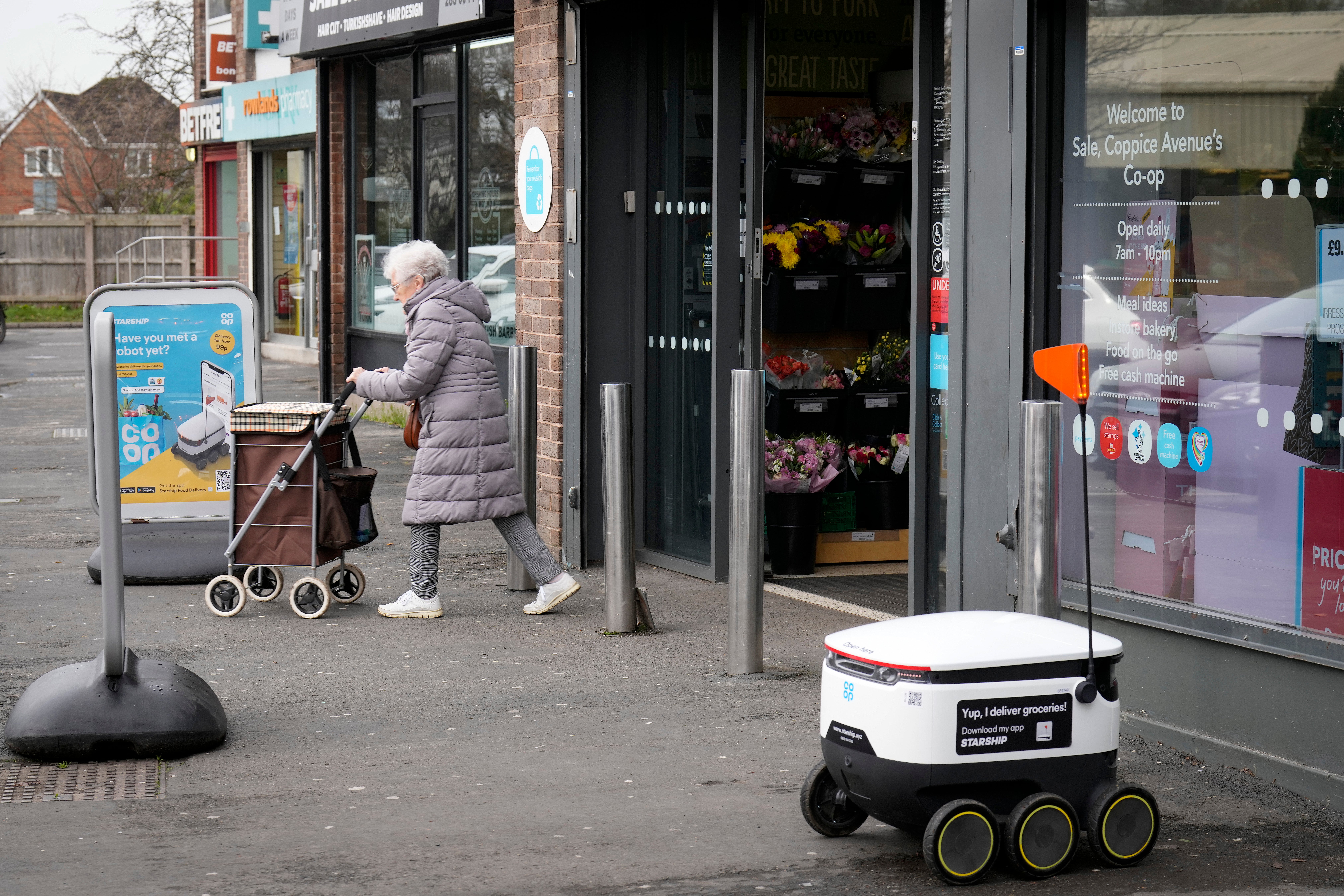 Starship Technologies has worked with multiple British grocery chains to use their robots for local home delivery orders