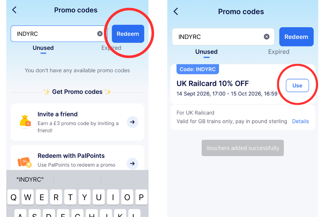 Remember to head to your account to use a TrainPal discount code