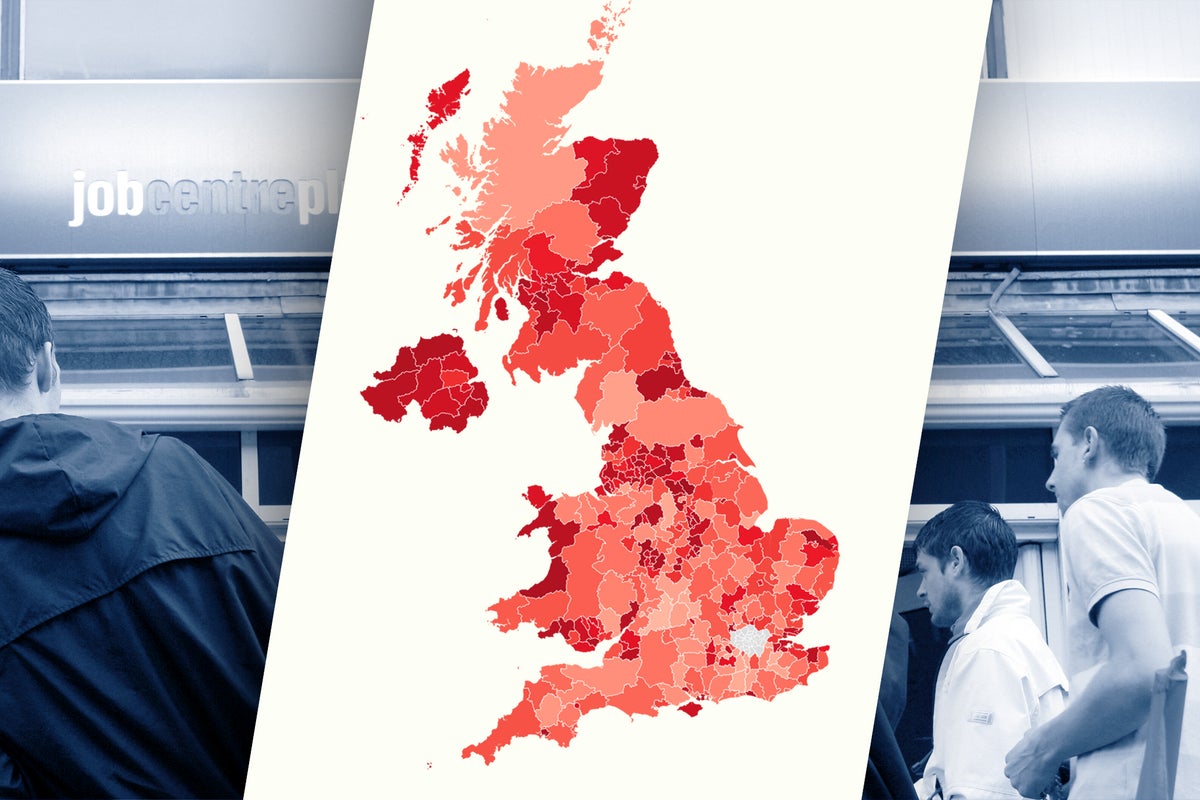 Mapped: Worst places in UK to be young and unemployed – as one town has just one vacancy per 22 young people