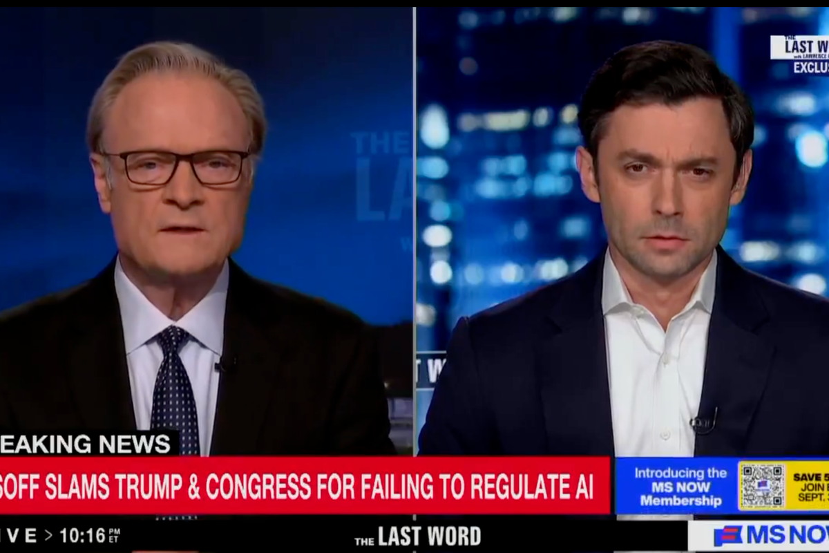 Trump is ‘compromised’ over AI, Jon Ossoff warns in latest attack on president’s plans