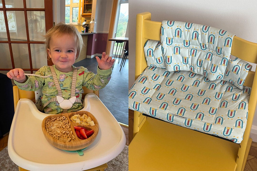 You can get various attachments, including a baby seat, tray, harness and comfy cushions (Sarah Jones/The Independent)