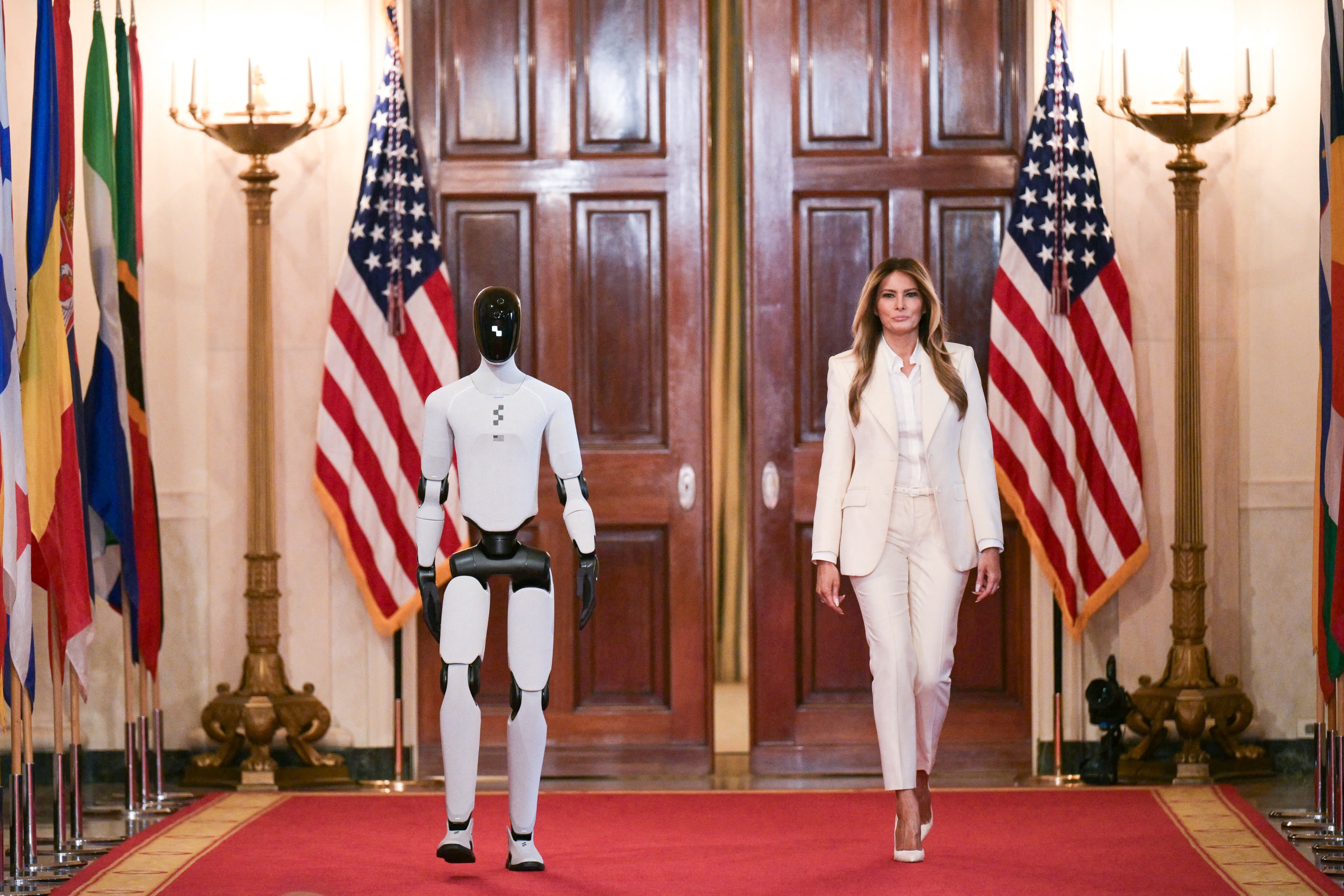 Melania Trump made headlines earlier this year when she walked into a White House event with a humanoid robot at a summit she hosted with other first spouses about empowering children with technology