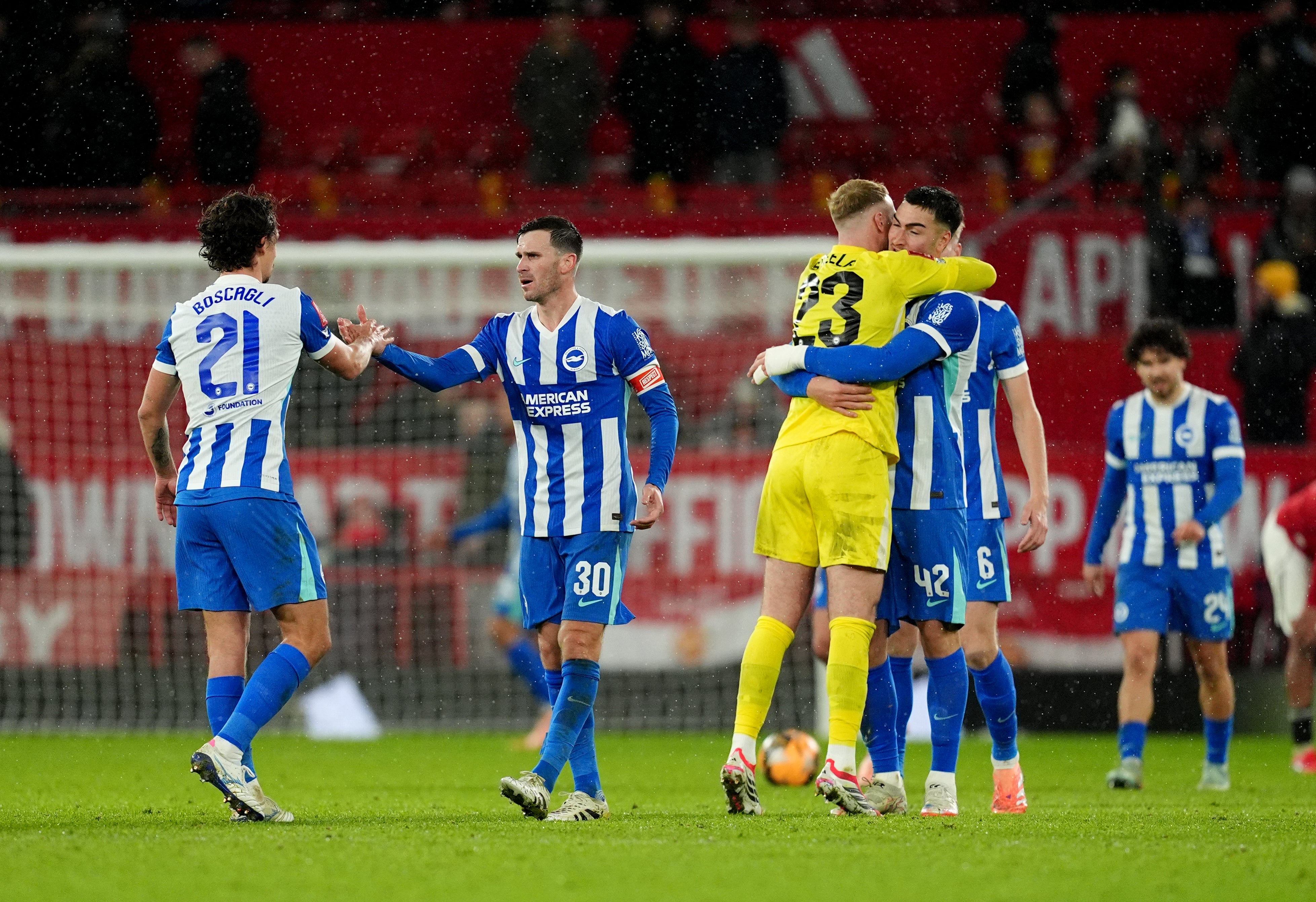 Brighton have a strong record at Old Trafford in recent times