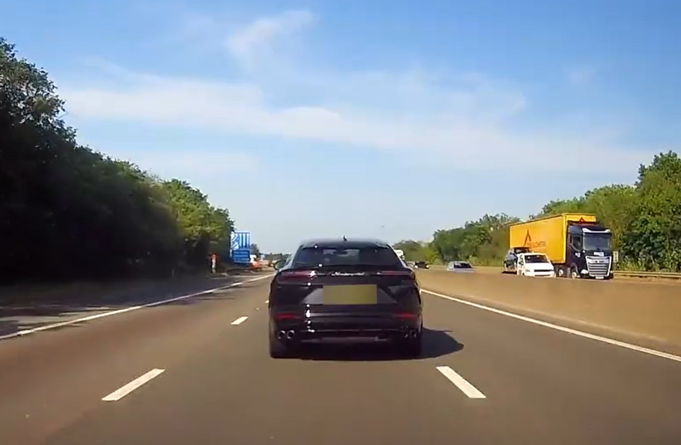 Sterling crashed his car on the M3 back in May