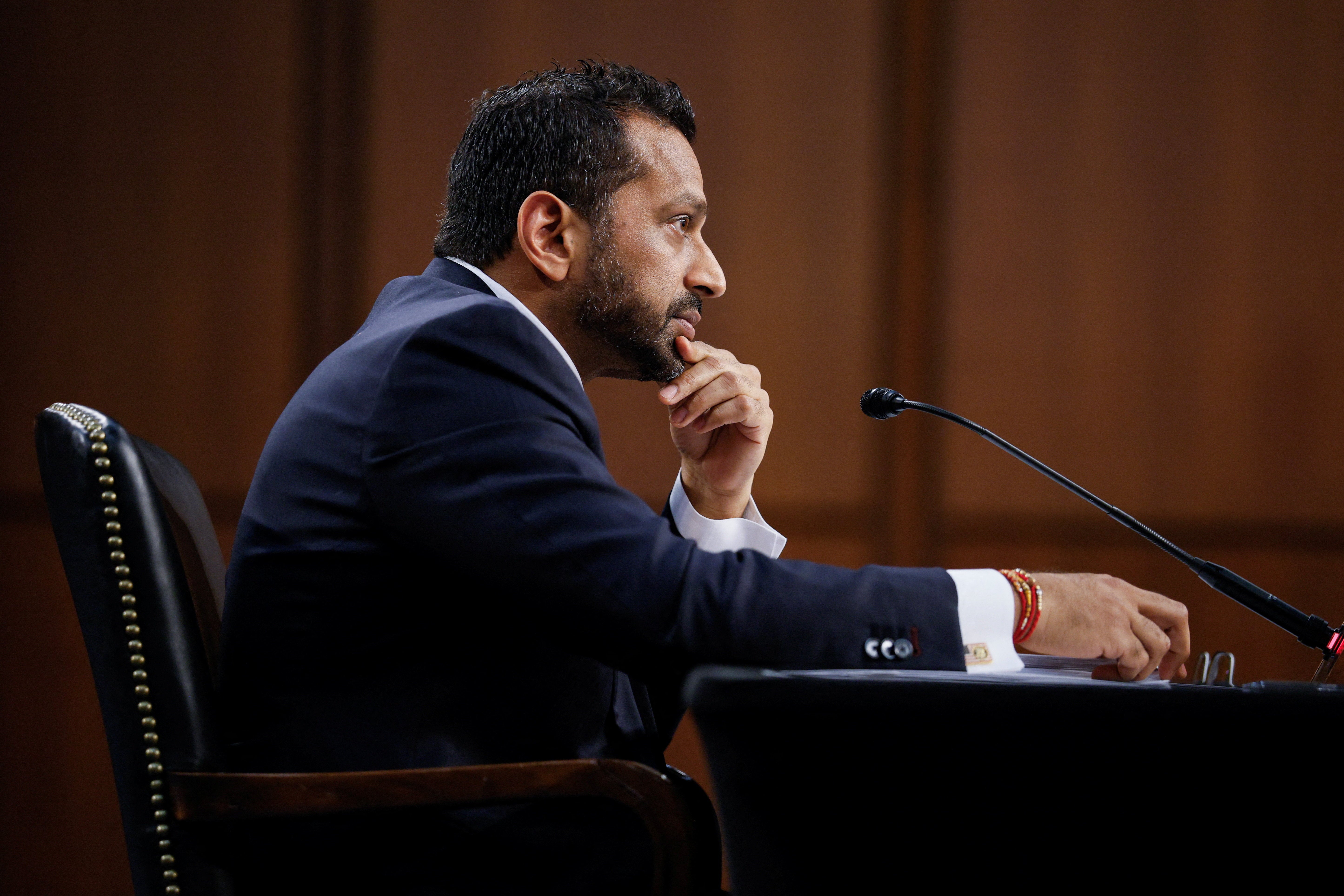 Patel faced several questions about the FBI’s role in midterm elections and whether agents will be deployed to polling sites on Election Day (Reuters)