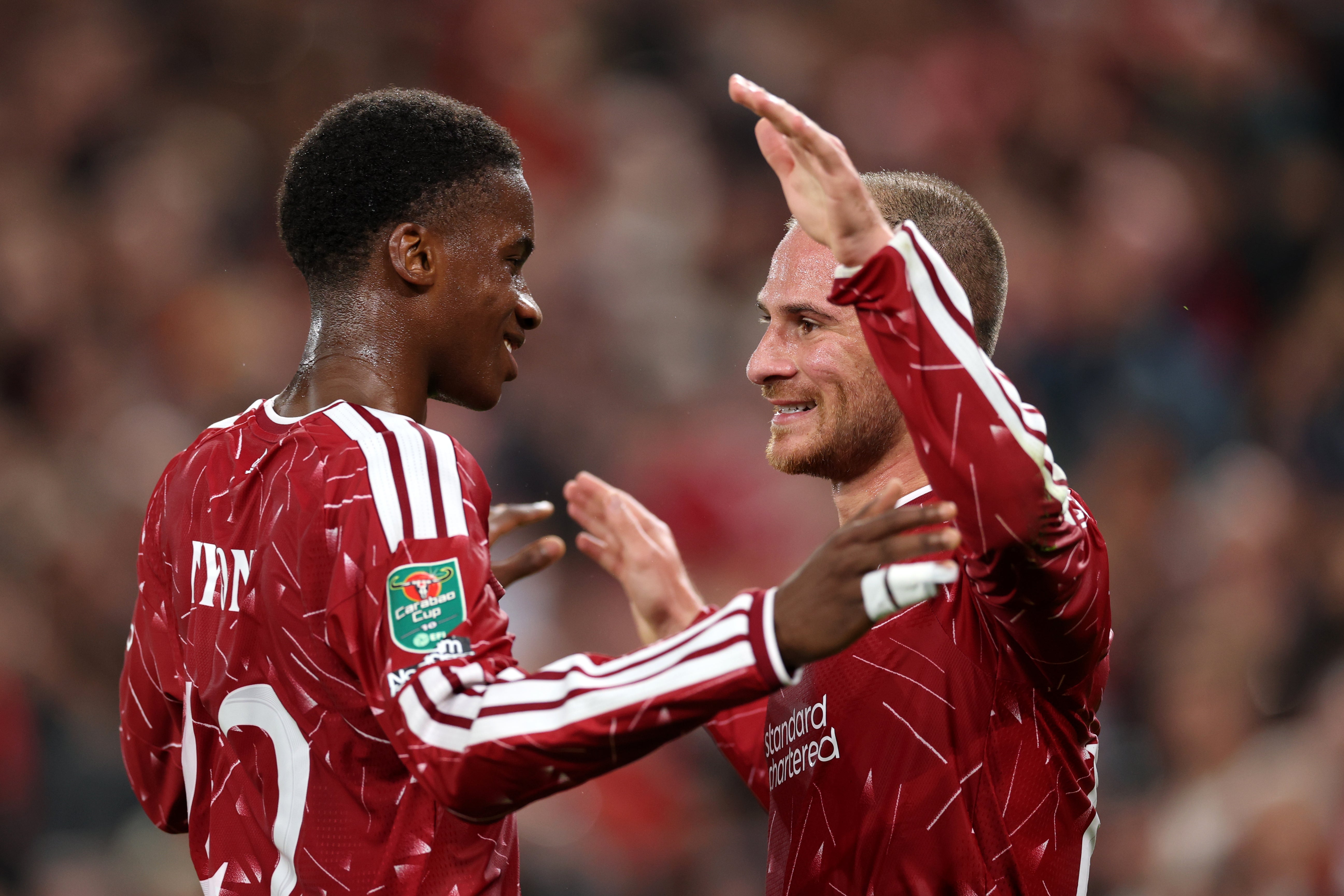 Nyoni is likely to start alongside Alexis Mac Allister in the Liverpool midfield at Brentford