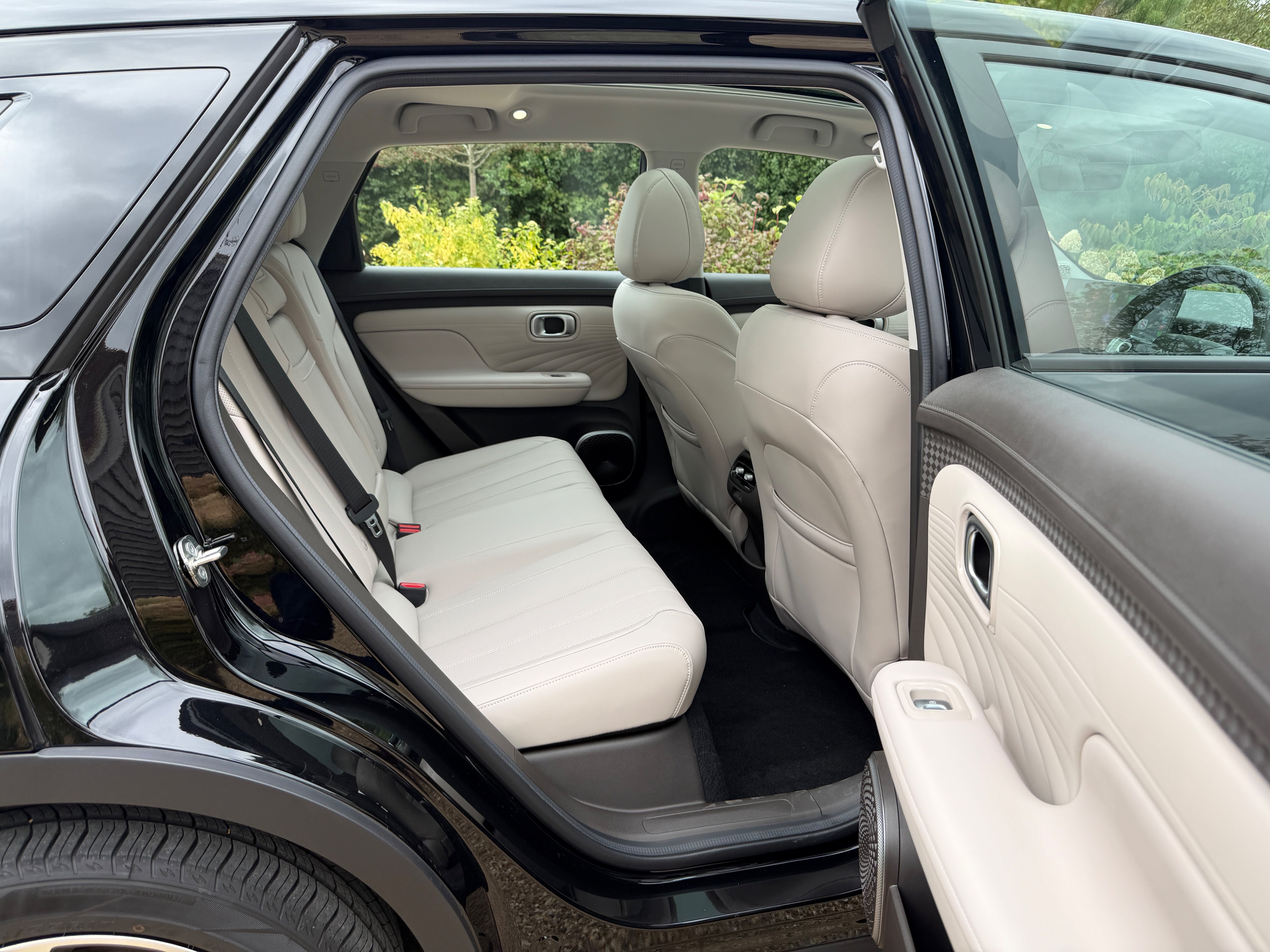 Rear seat space is impressive for a supermini in the Aion UT (Steve Fowler)