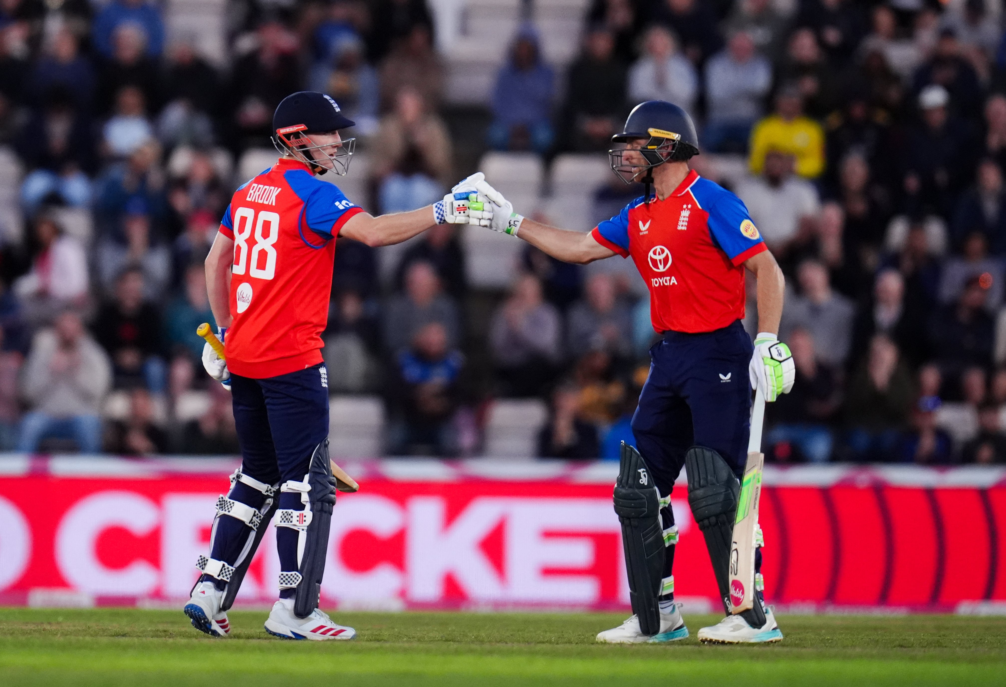 Jos Buttler, right, and Harry Brook put on 128 (John Walton/PA) (PA Wire)
