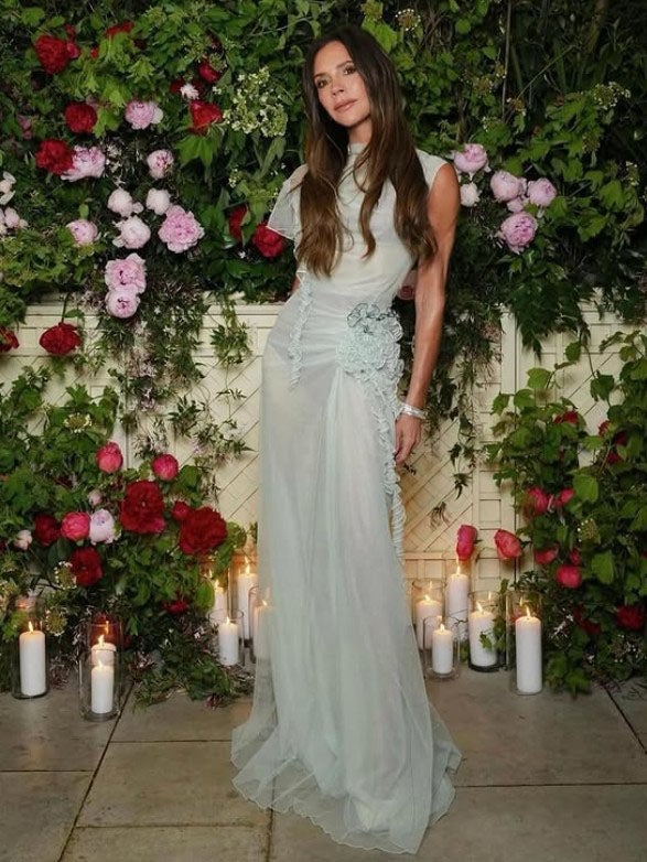 Victoria Beckham's 50th birthday celebrations, where floral displays were provided by Flowerbx