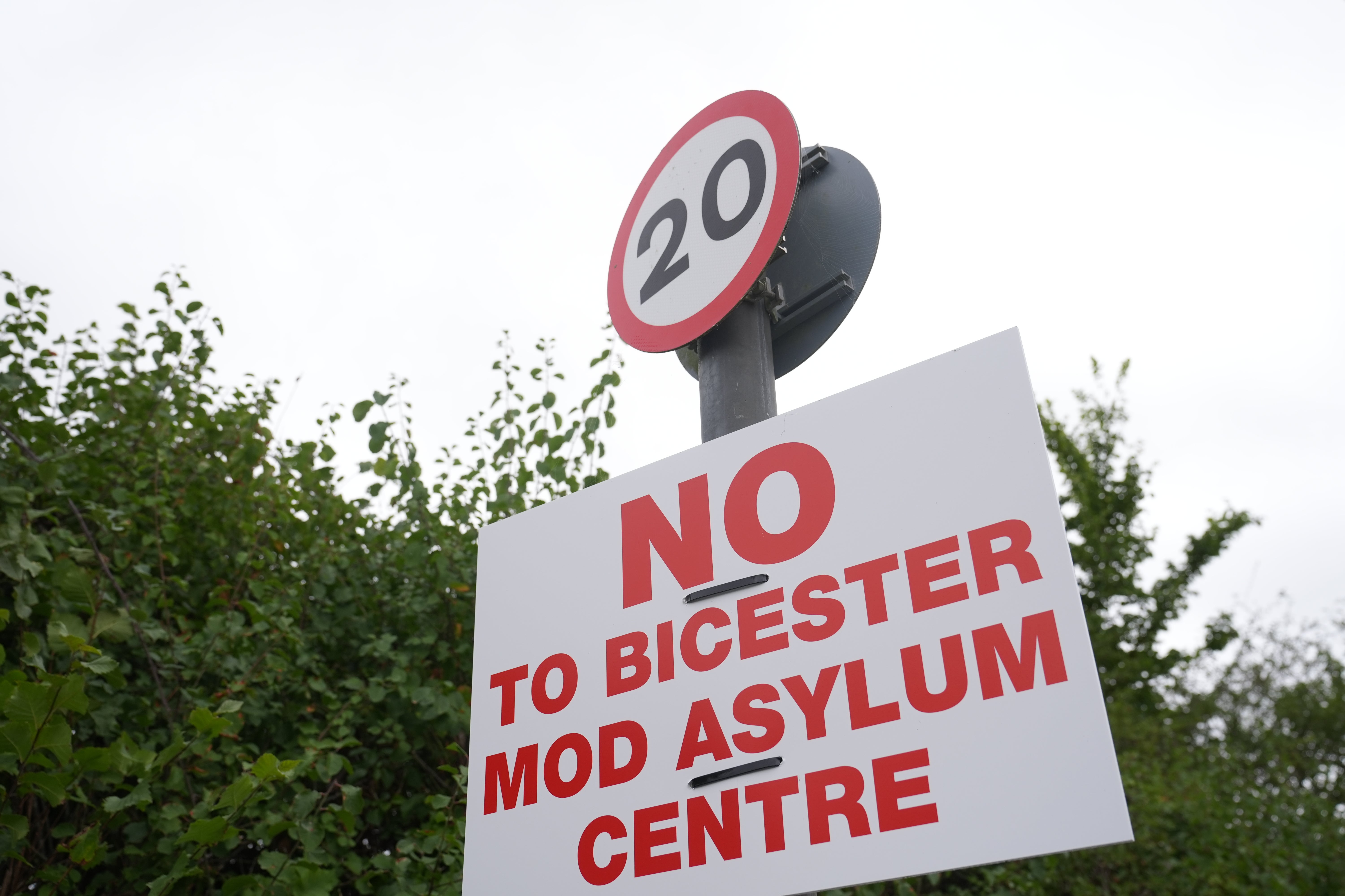 Villagers are against the plan for a asylum centre nearby (Joe Giddens/PA)