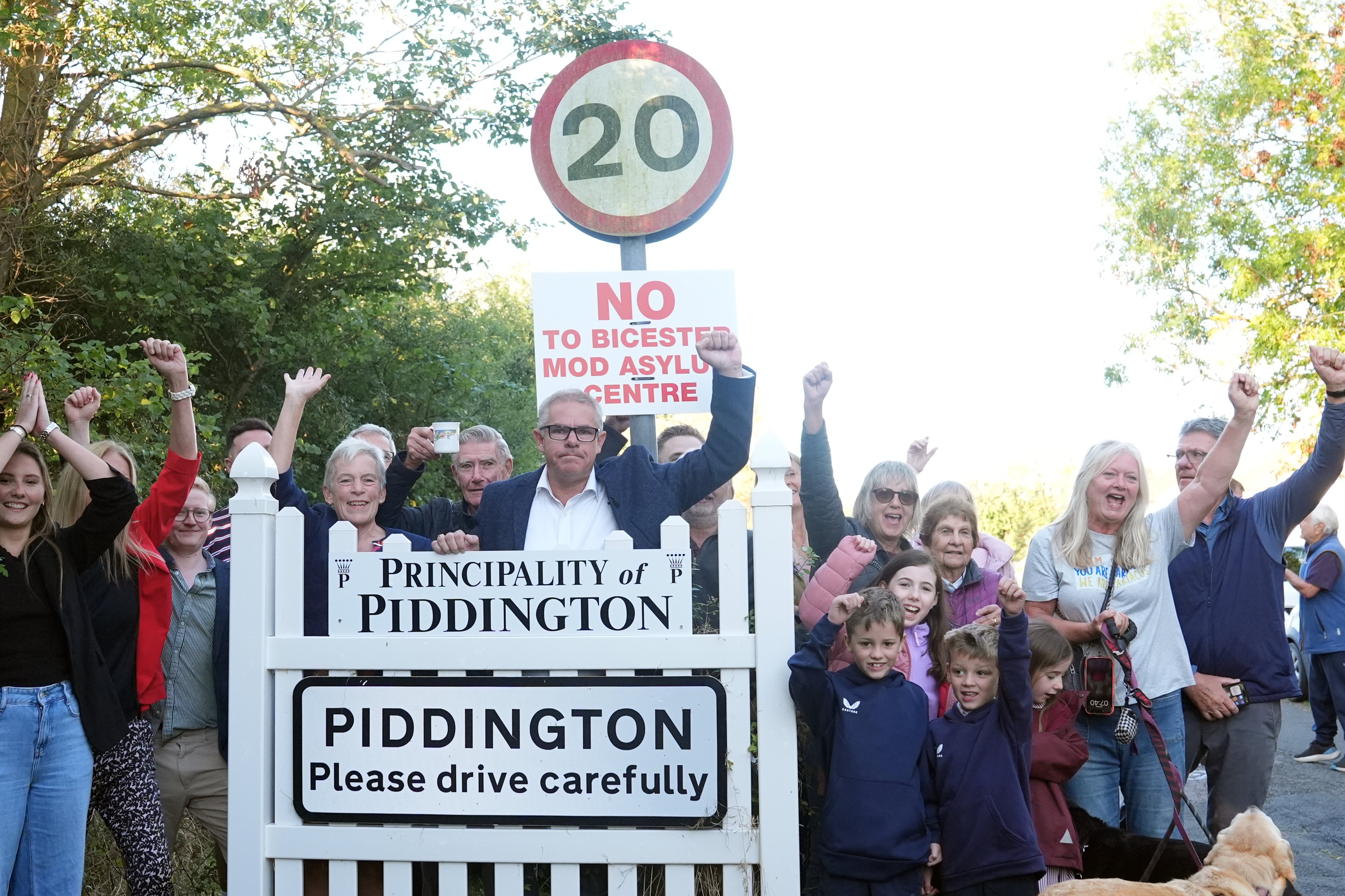 The village of about 400 people near Bicester cast their ballots in the symbolic and unofficial referendum on Tuesday