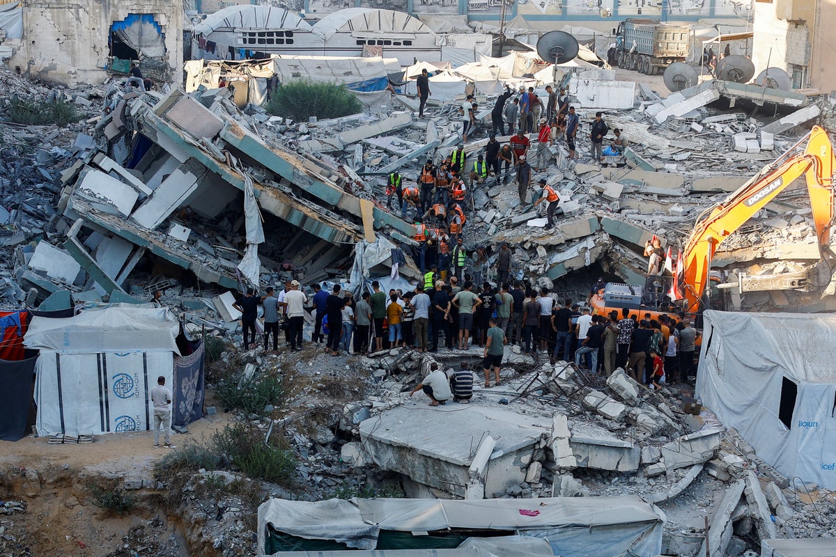 Building collapse in Gaza kills at least 16 seeking shelter inside