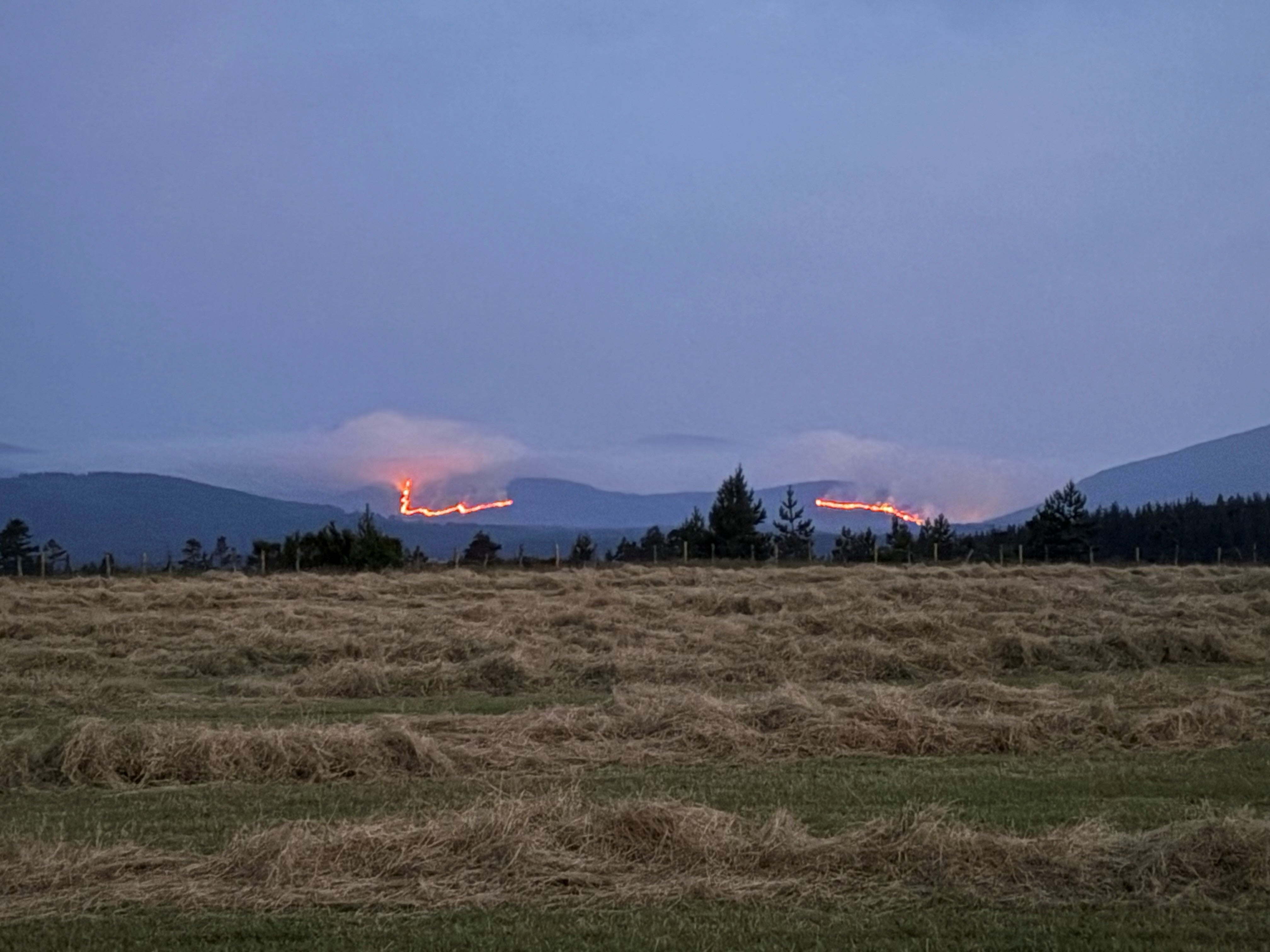 The fire broke out in mid-July (Nick Forbes/PA)