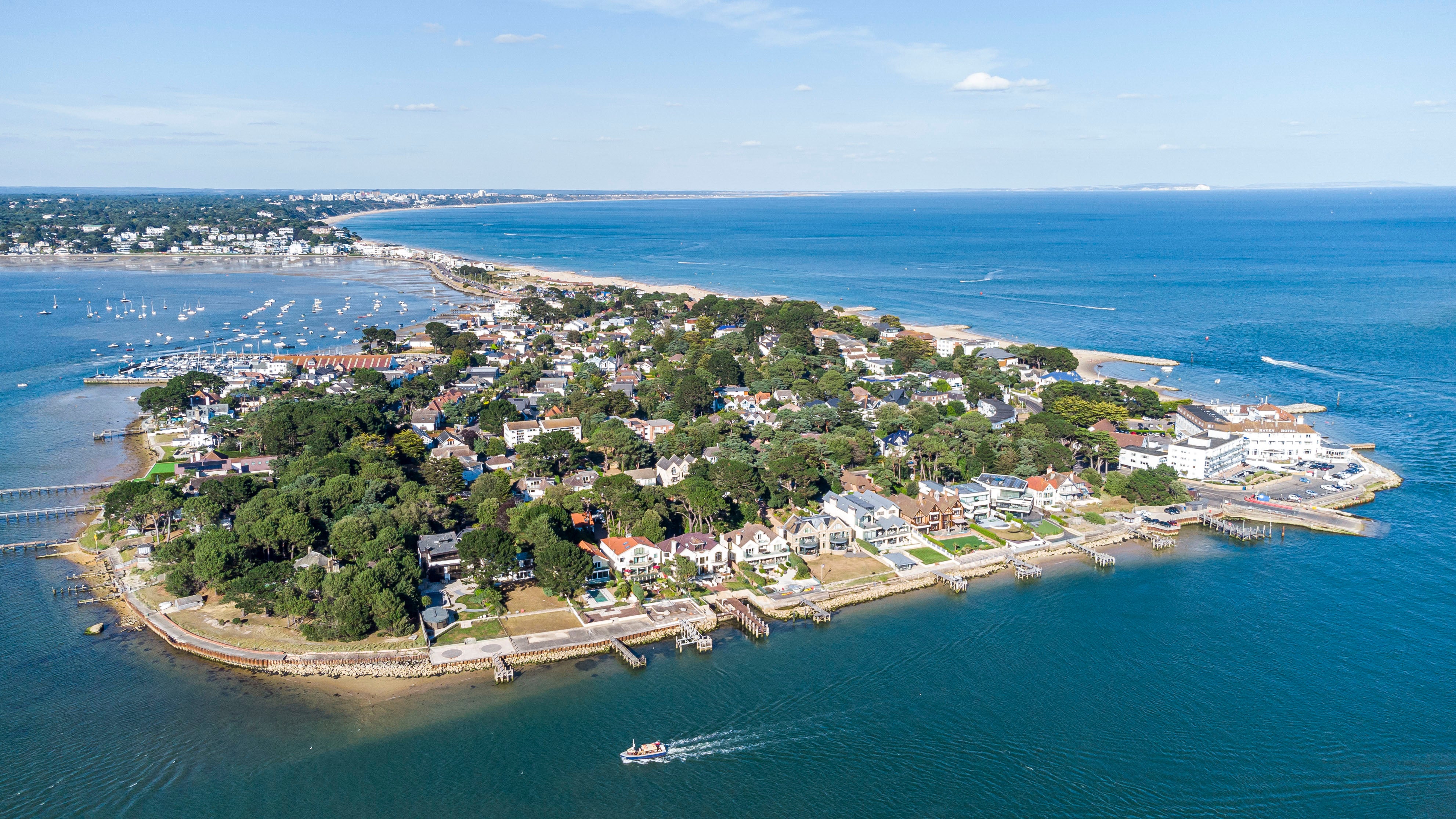 Sandbanks, pictured, is a sought-after coastal location