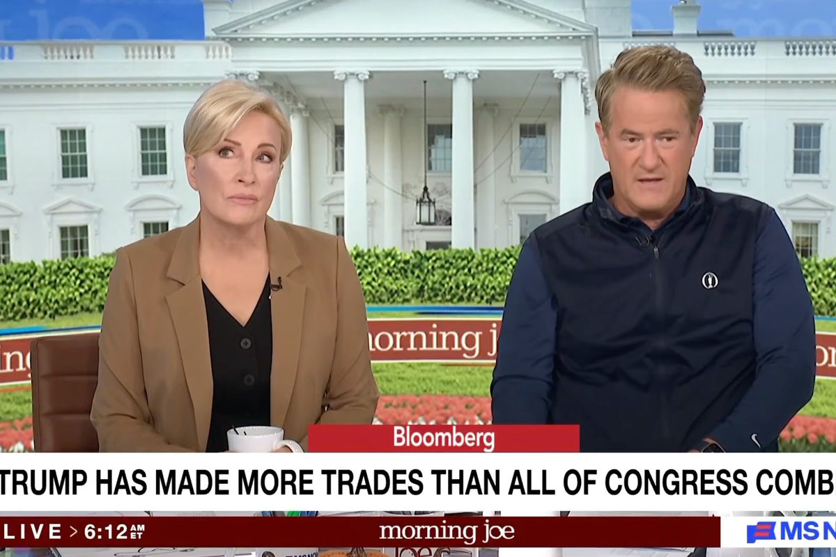 Morning Joe hosts in disbelief that Trump has traded more stocks than all of Congress combined: ‘Draining the swamp?’