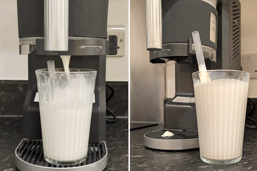 The easyfreezy makes thick and indulgent milkshakes and frappes (Alex Lee/The Independent)
