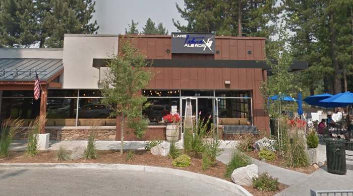 Bass was banned from the AleWorx but still stopped to talk with the bouncer the night of his arrest (Google Maps)