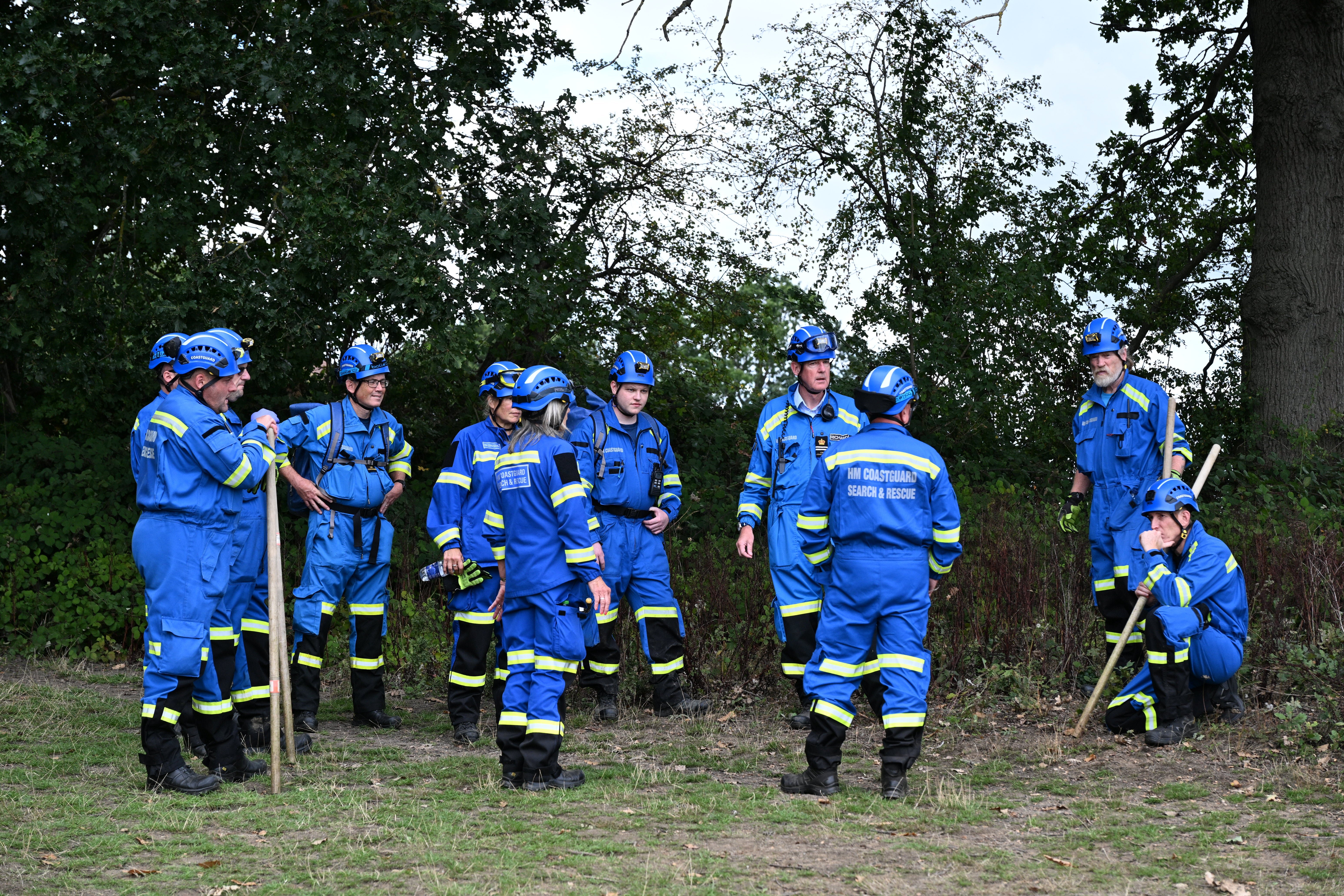 Members of HM Coastguard Search and Rescue continue their search for Noah